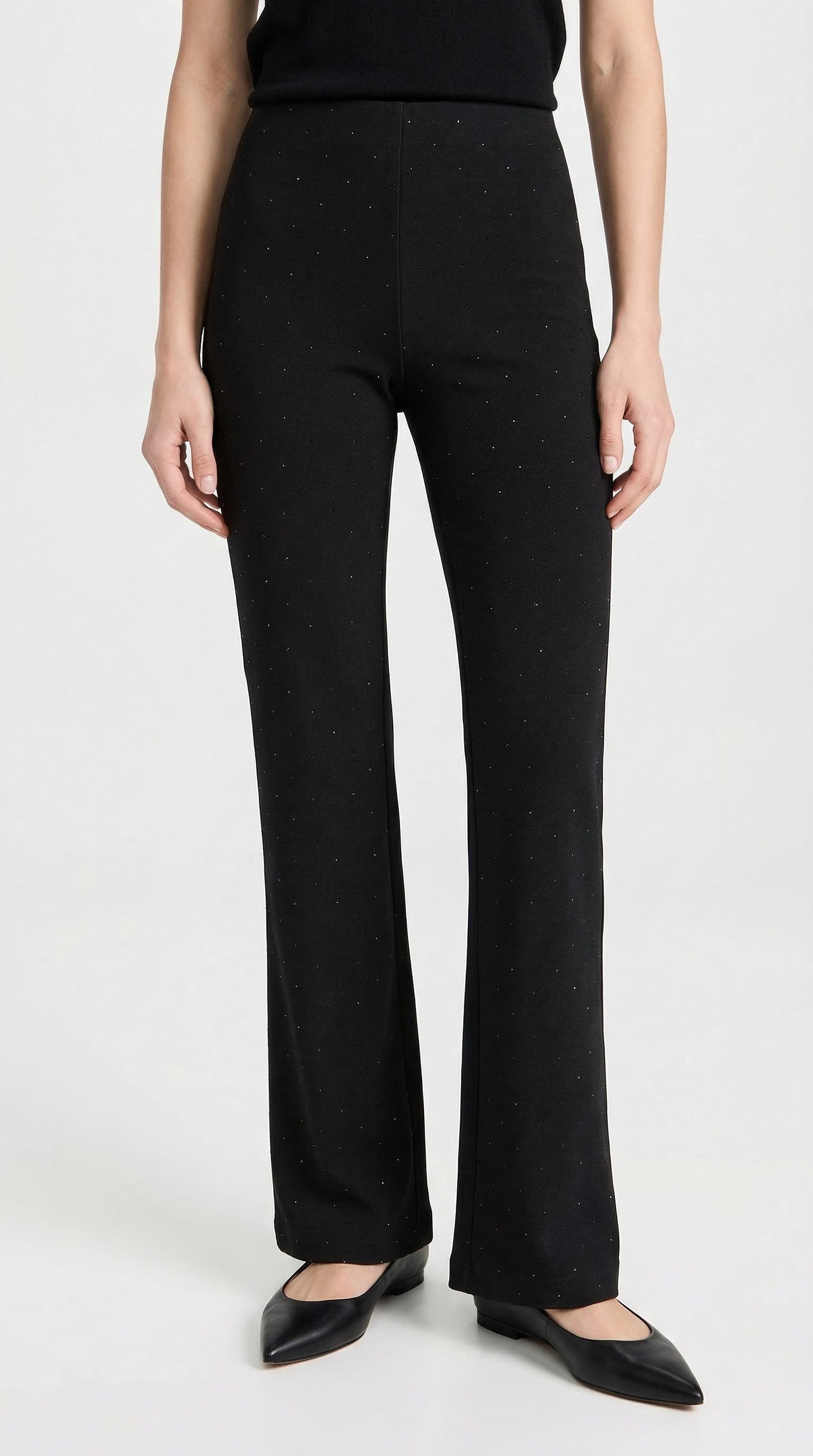 MAC Stoffhose FLARE Sommerhose mit Glitzersteinen
