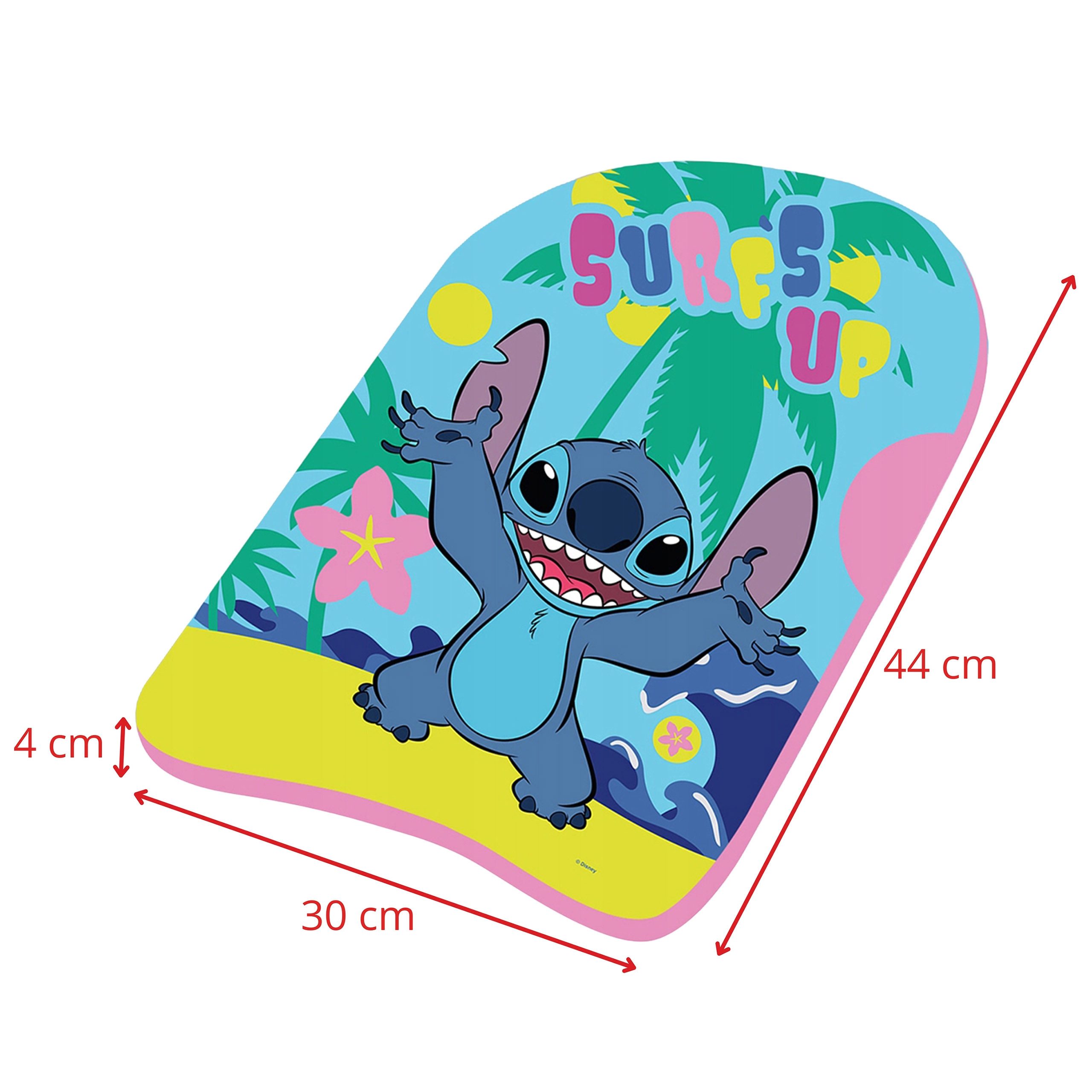 Disney Schwimmbrett DISNEY Stitch SCHWIMMBRETT zum Schwimmenlernen für Kinder, 44x30x4 cm