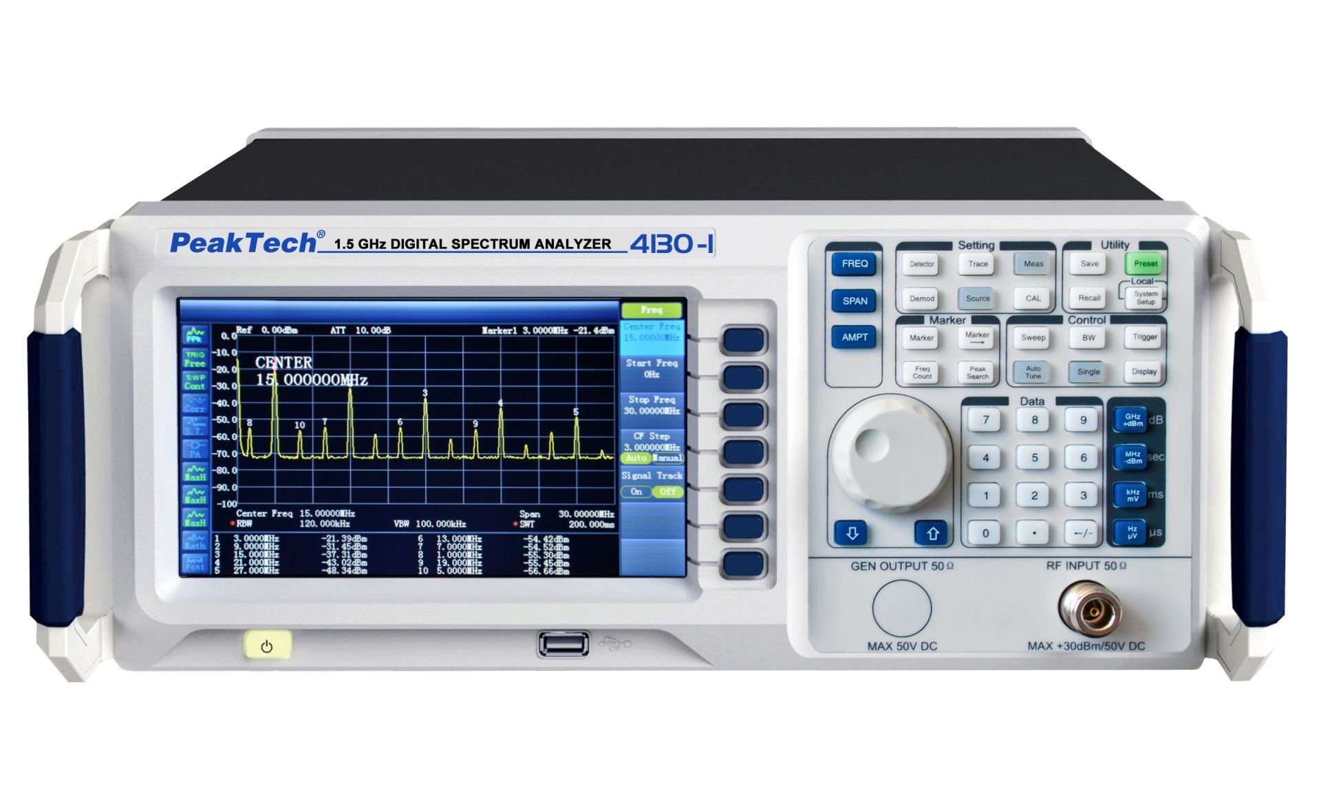 PeakTech Spannungsprüfer PeakTech P 4130-1: 1,5 GHz Spectrum Analyzer, (1 St)