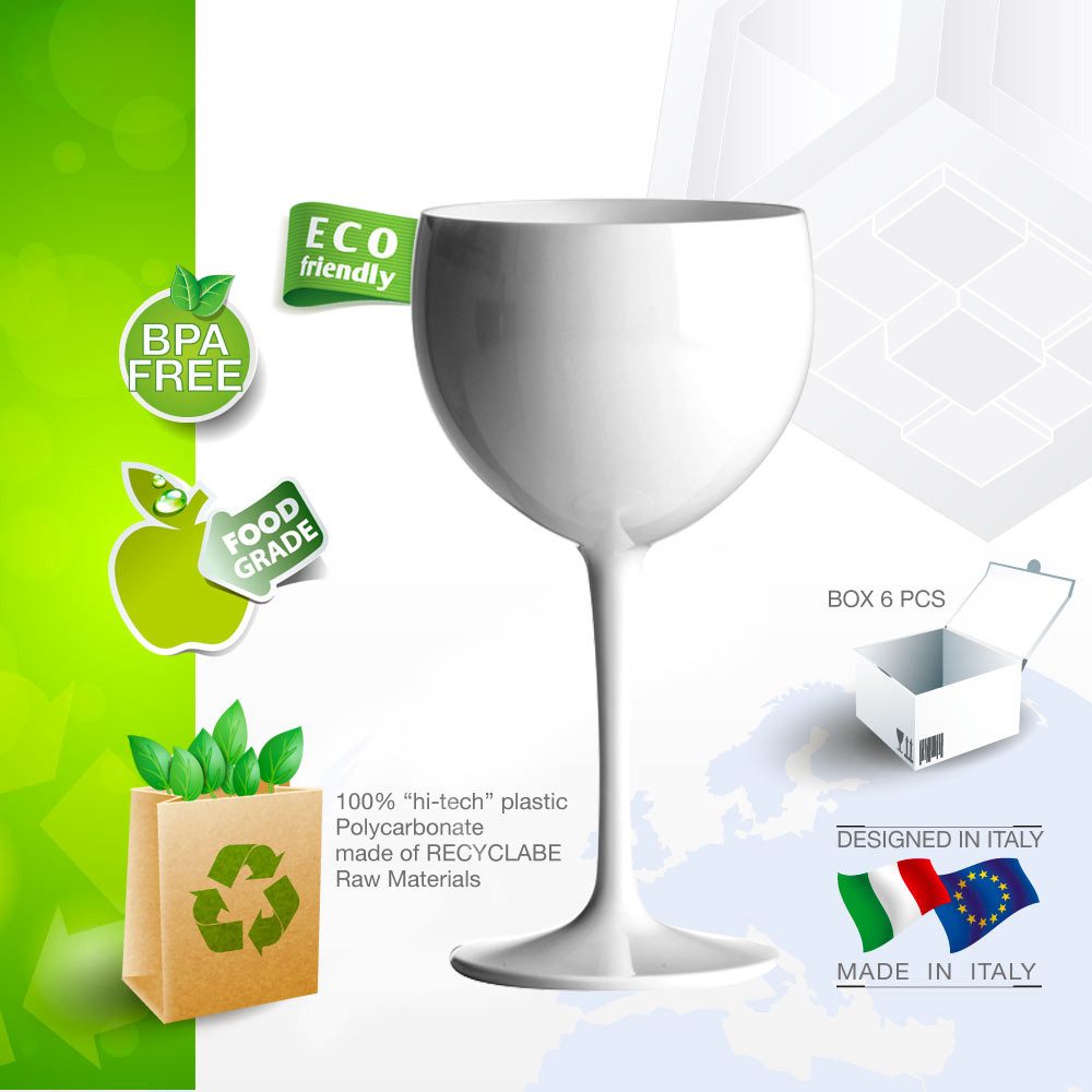 Doimoflair Cocktailglas Doimoflair Ballonglas Gin Tonic Kunststoff Weinbecher Rotweinglas