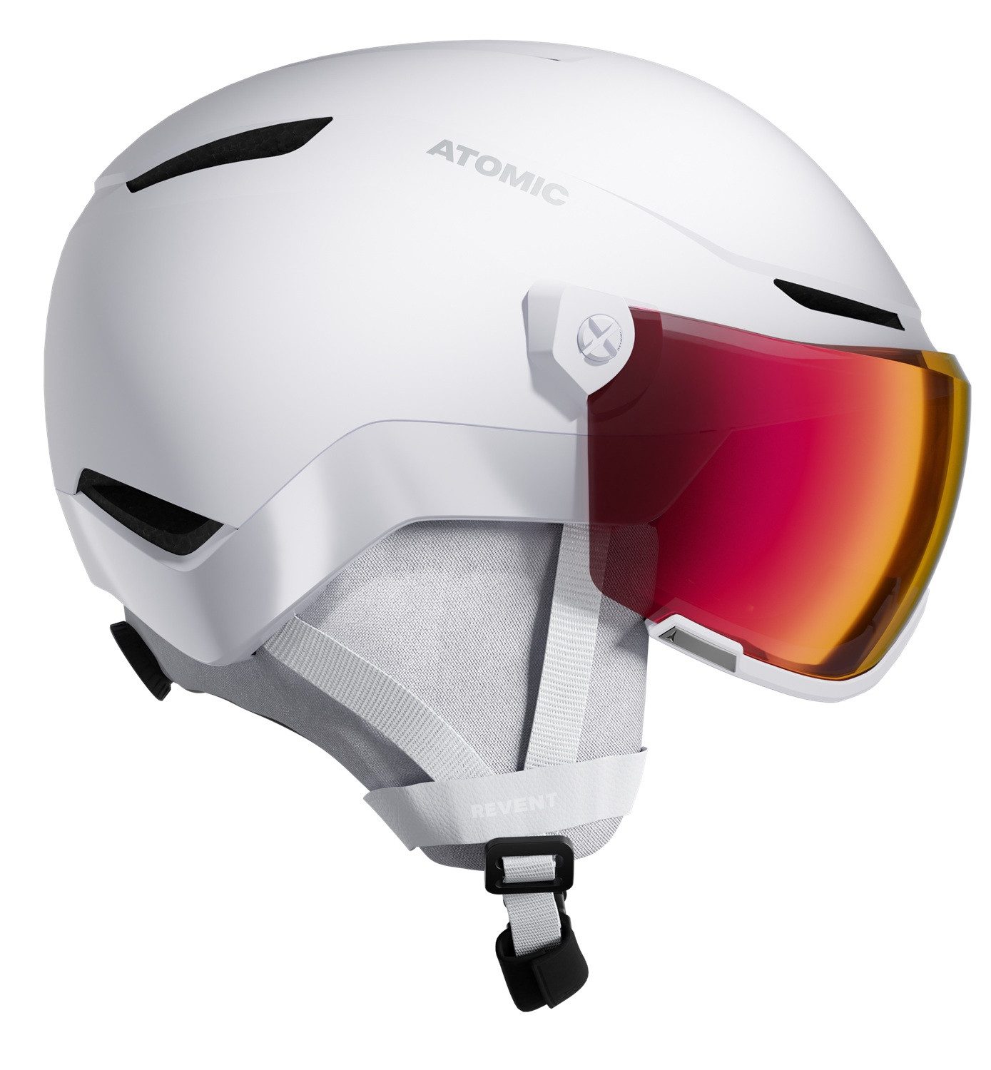 Atomic Skihelm Atomic Revent Visor Photo White Heather Skihelm Snowboardhelm AN500682