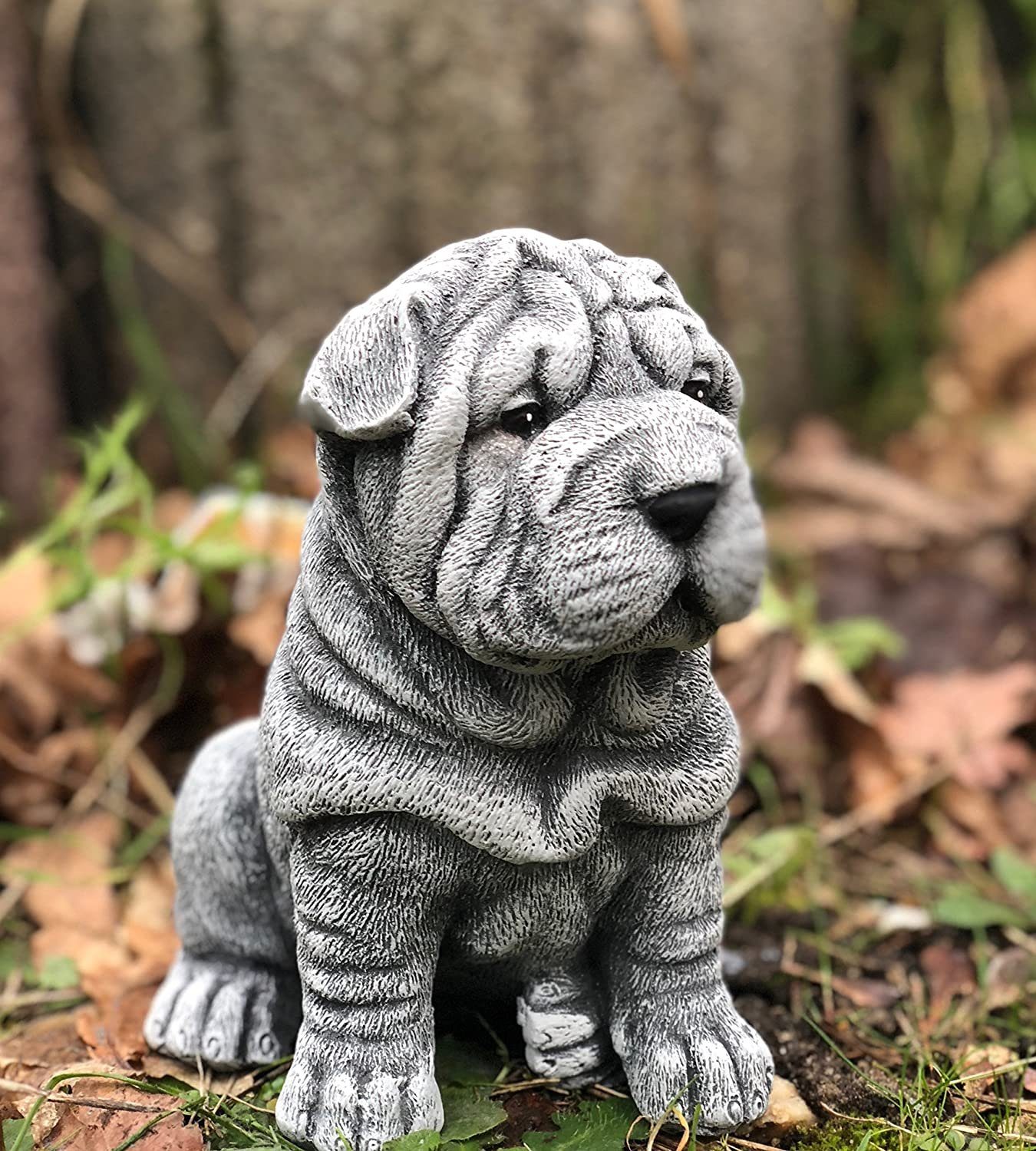 Stone and Style Gartenfigur Shar-Pei Steinfigur