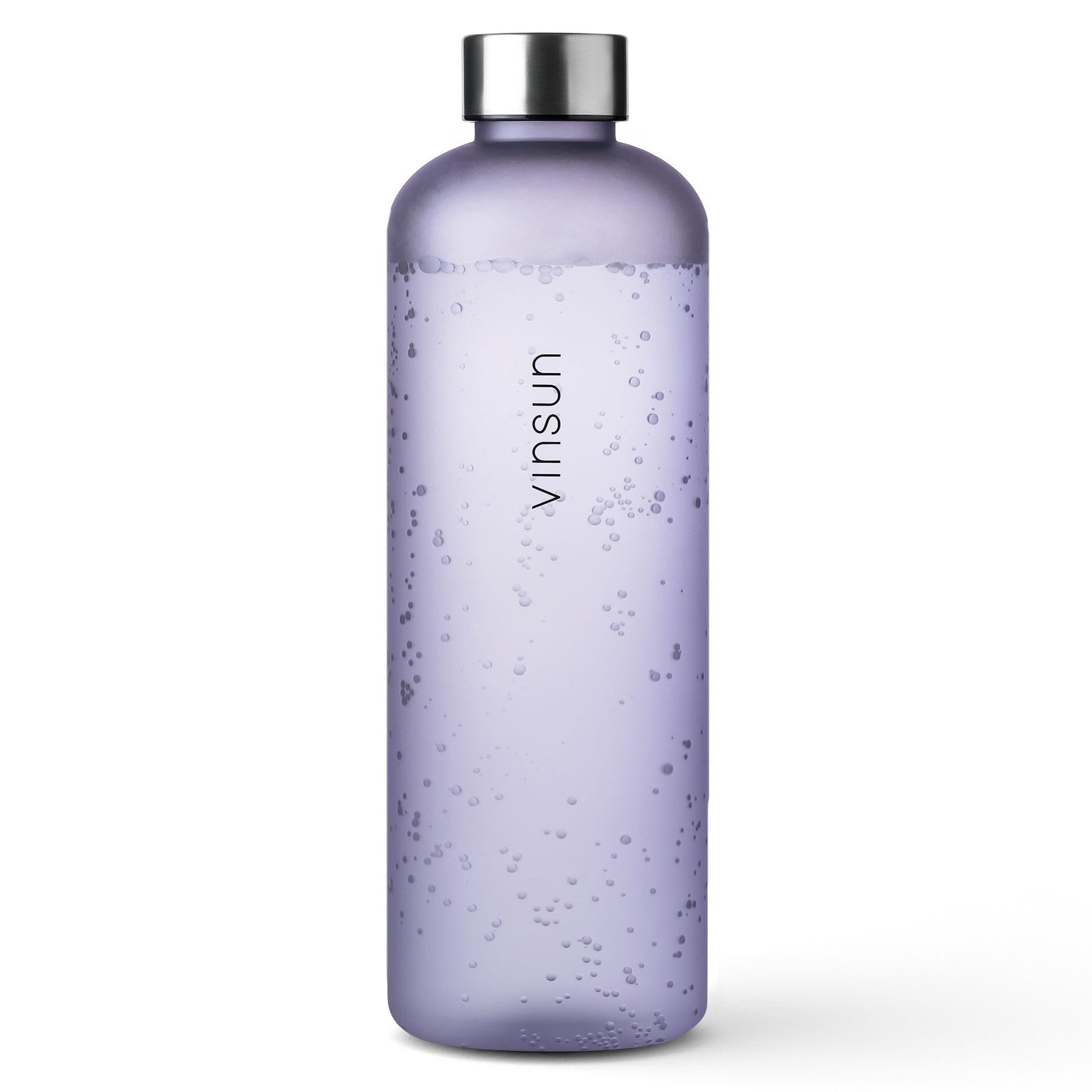 Vinsun Trinkflasche Tritan Wasserflasche 1,5l, Sportflasche Kohlensäure geeignet, BPA frei, Auslaufsicher, bruchsicher, geruchs- und geschmacksneutral