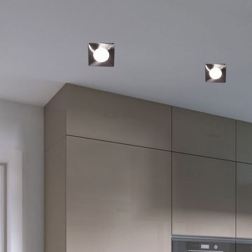 etc-shop LED Einbaustrahler, LED-Leuchtmittel fest verbaut, Warmweiß, 8er Set LED Design Einbau Spots Wohn Zimmer Decken Lampen Karton