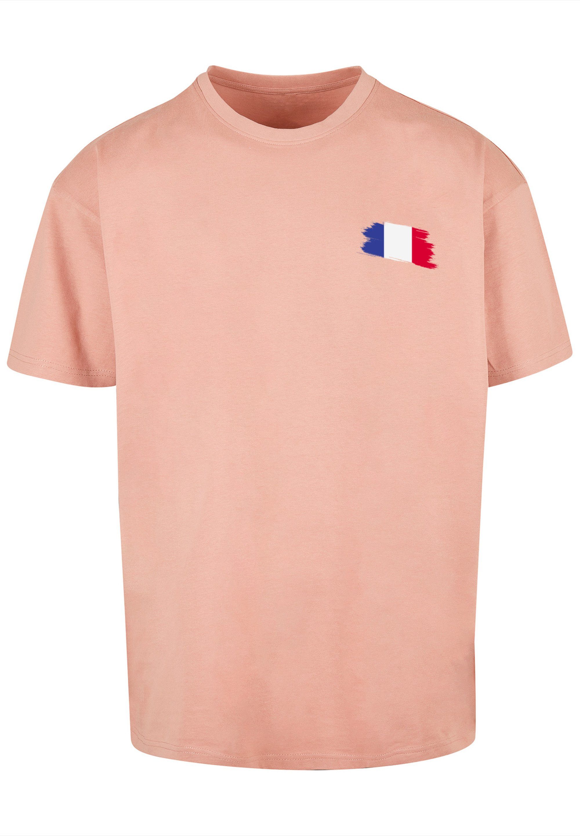 T-Shirt Frankreich Fahne amber France F4NT4STIC Flagge Print