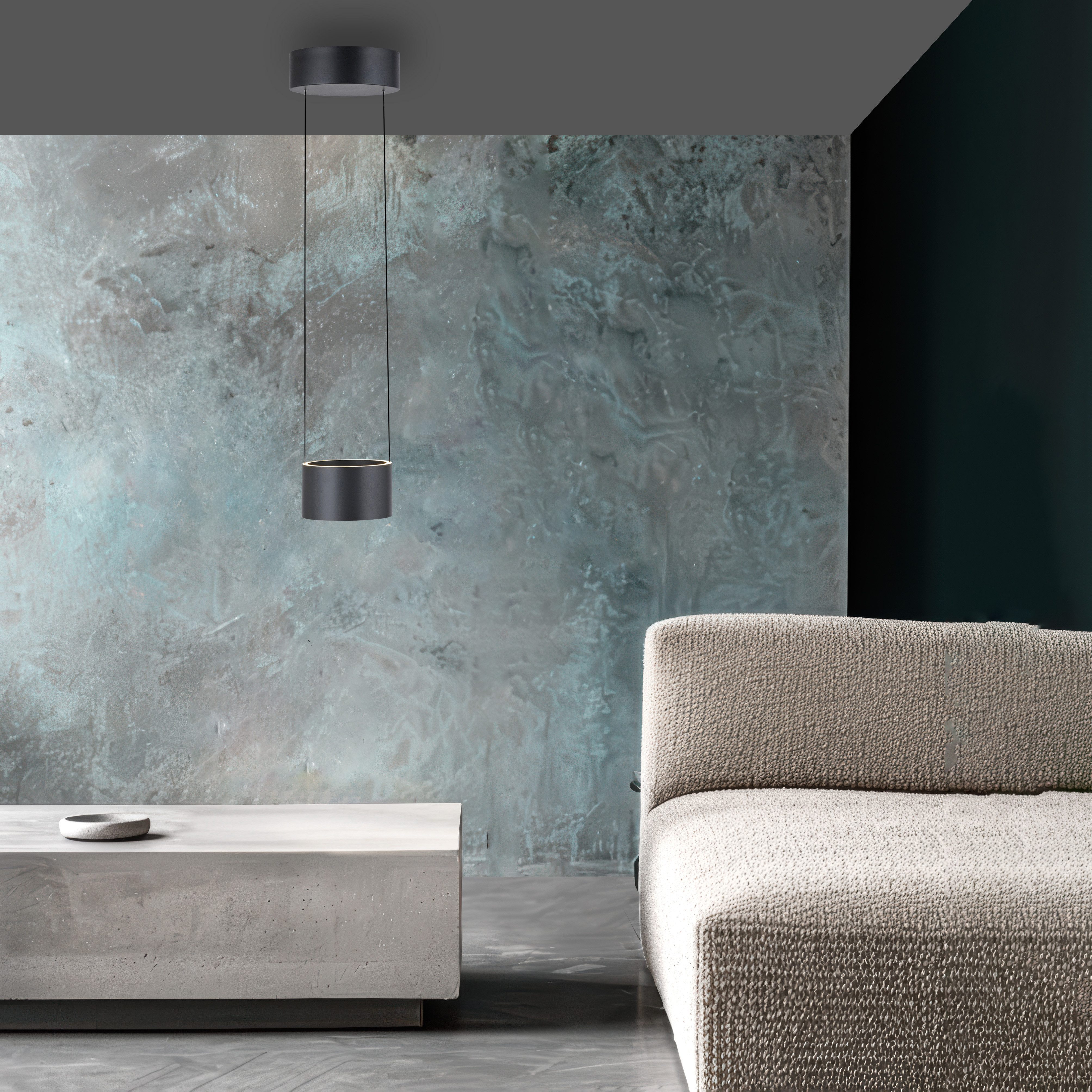 Neuhaus PURE LED Pendelleuchte PURE Clipse, CCT - über Fernbedienung, LED fest integriert, warmweiß - kaltweiß, Comfort Lift, CCT, dimmbar über Fernbedienung