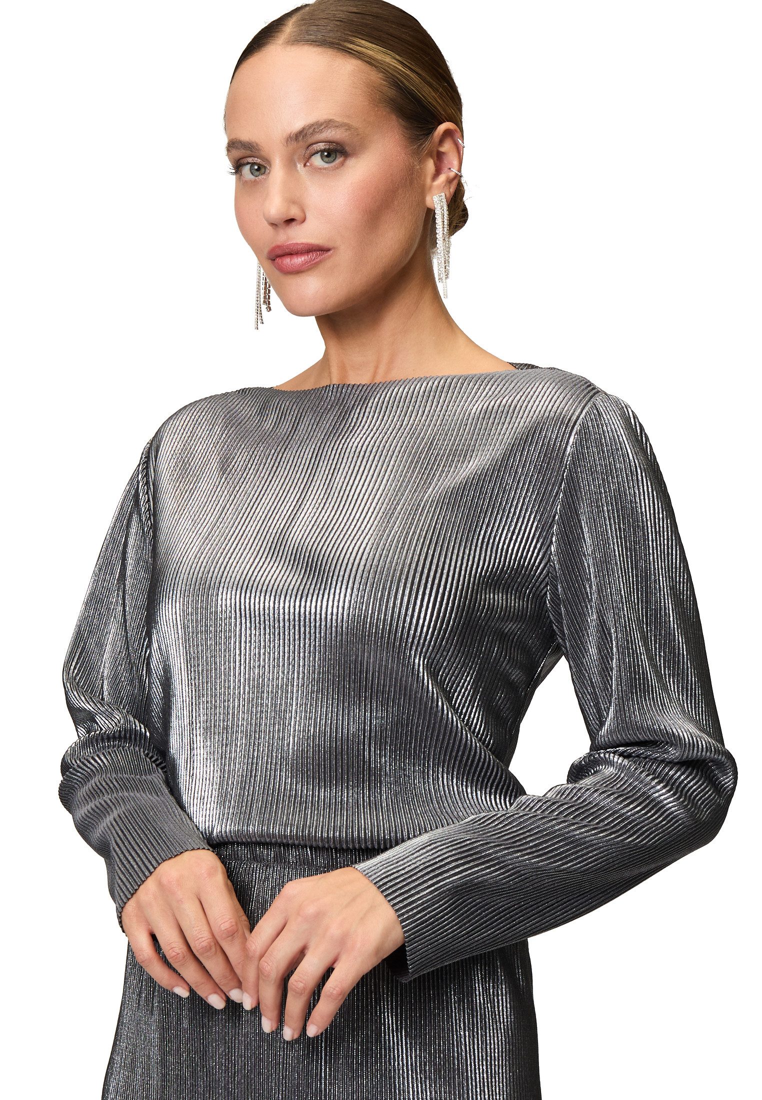 Zero Kurzarmshirt zero Plissee Shirt mit günstig online kaufen