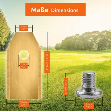 ECENCE Mährobotermesser 9 Stück Titan Ersatz-Messer Klingen kompatibel (9-St)