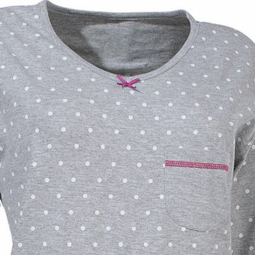 Erwin Müller Nachthemd Damen-Nachthemd Single-Jersey Punkte