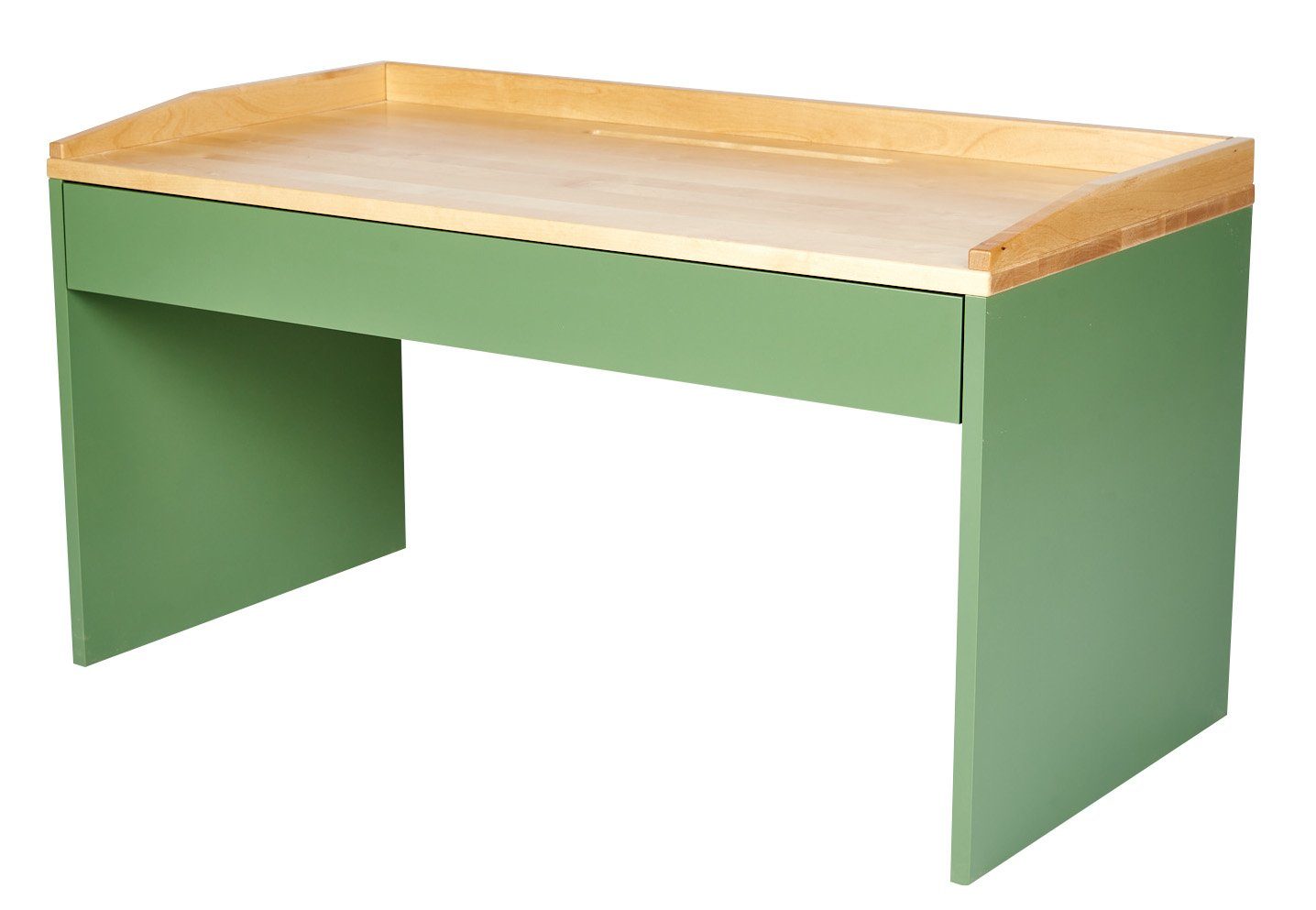 kundler home Kinderschreibtisch Spieltisch, Kindertisch, Schreibtisch für Kinder mit Schublade Matcha Grün