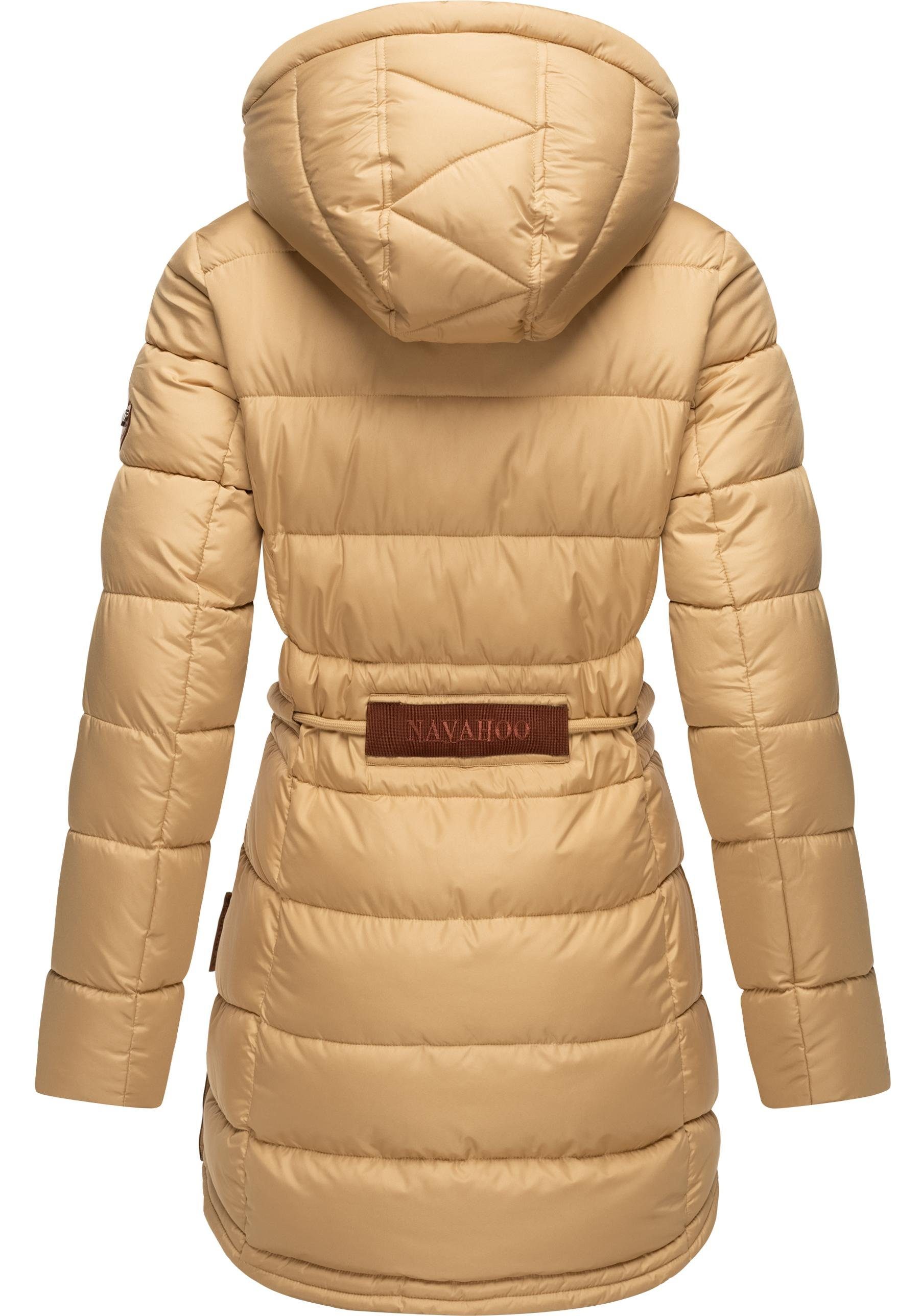Navahoo Steppmantel Daliee Stylischer Winterparka mit abnehmbarer Kapuze