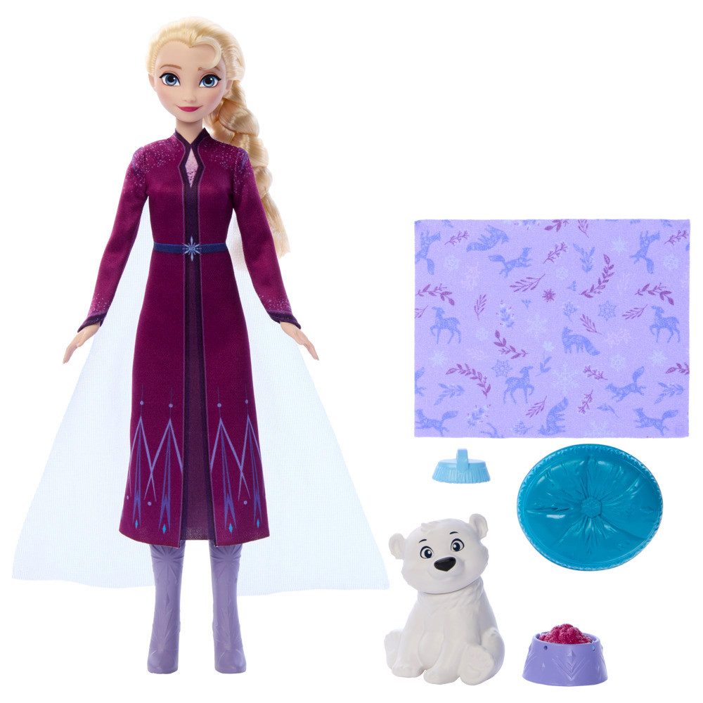 Mattel® Anziehpuppe Disney Frozen Die Eiskönigin Elsa & Baby Bear