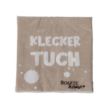 BOLTZE Papierserviette Servietten 2er Set - Kleckertuch & Schnuttenwischer, (40 St)