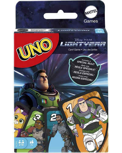 Mattel games Spiel, Kartenspiel UNO - Disney Pixar Lightyear