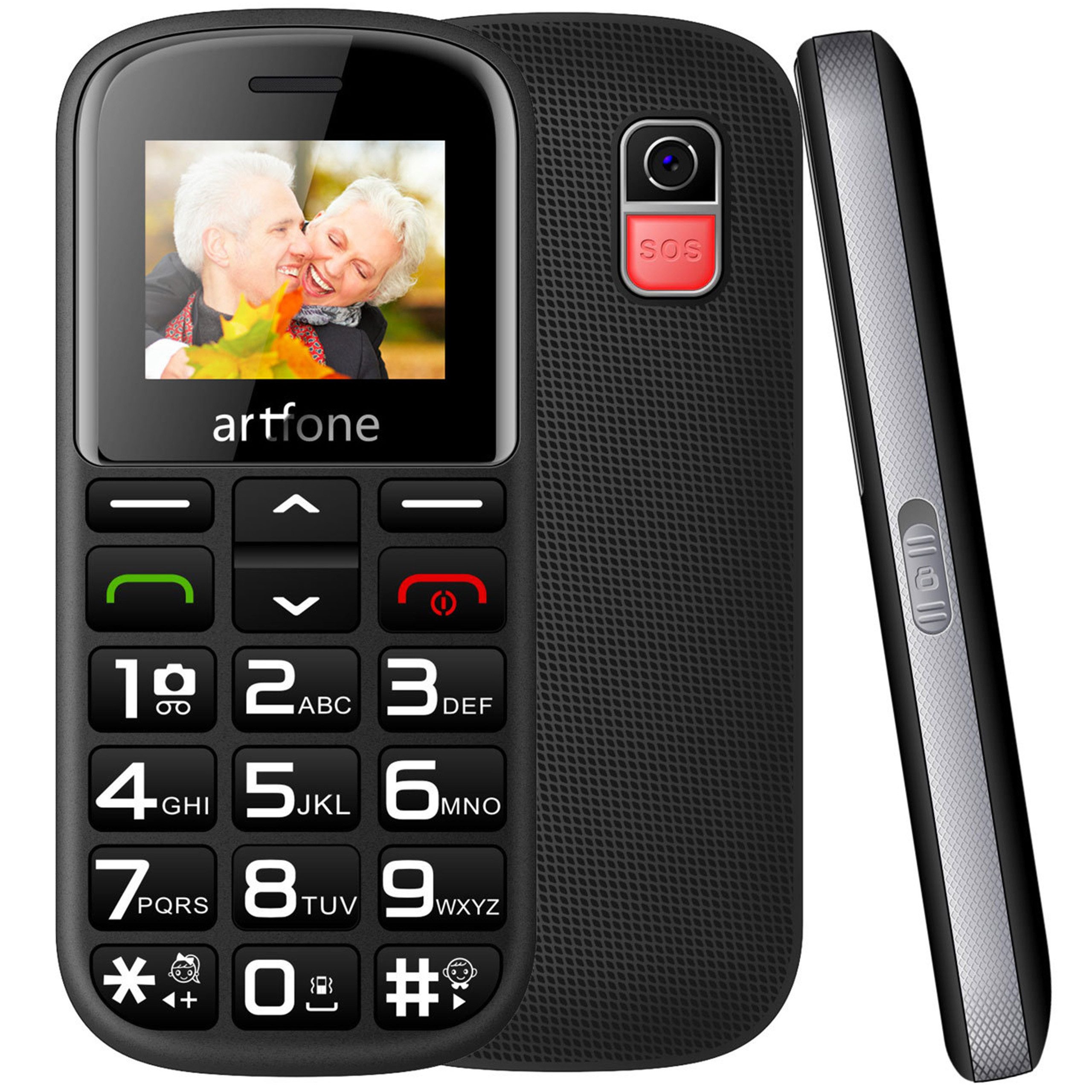 Retoo Seniorenhandy Handy 1,8' Mobiltelefon mit großen Tasten Seniorenhandy (1,8 Zoll, Seniorenhandy Mobile phone mit großen Tasten und ohne Vertrag)