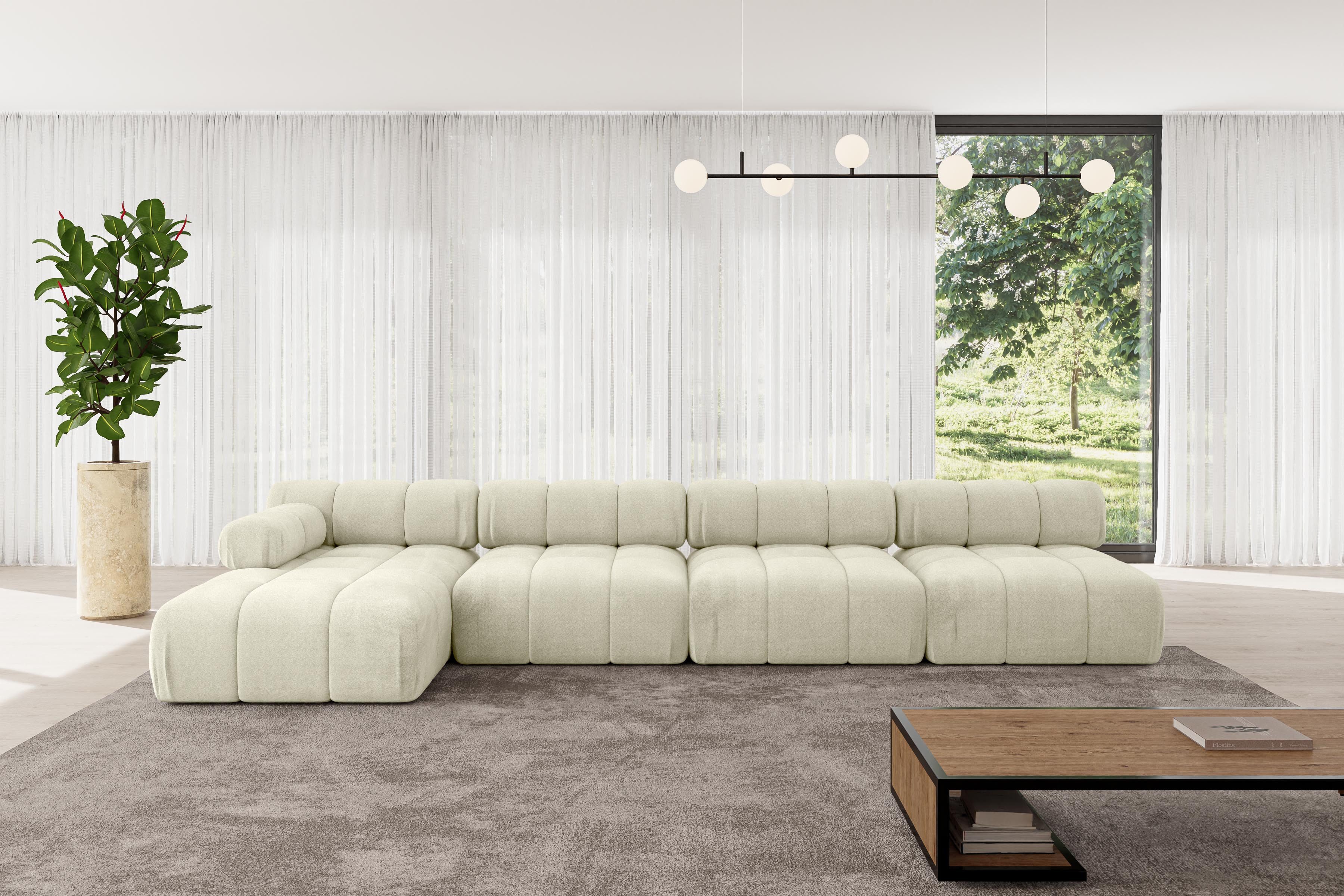 ALTDECOR Ecksofa Razon-L3, Sofa Praktische Bequeme Funktionsecke Couch L-Form Eckcouch, Corner Sofa U-Form Vielseitige Sofa Wohnlandschaft Wohnzimmer