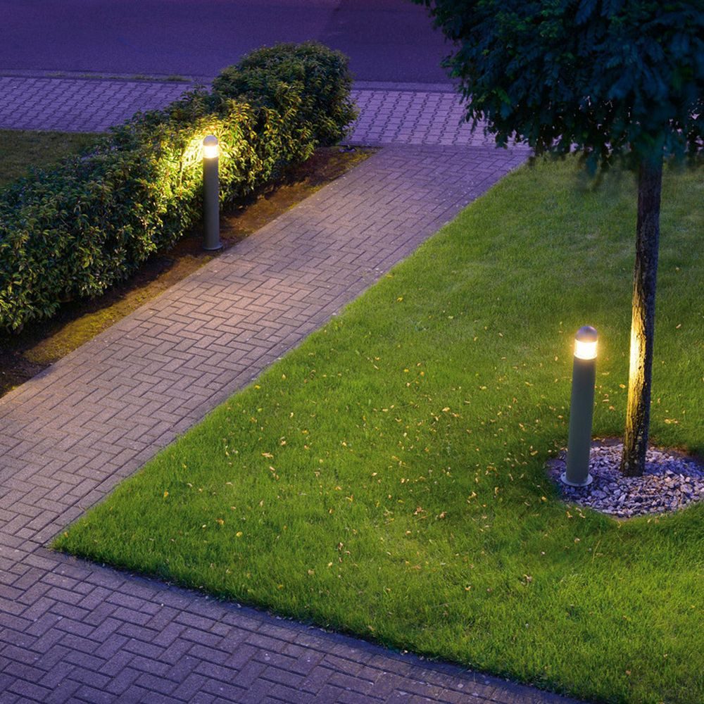 SLV Außen-Stehlampe Stehleuchte C-Pol, anthrazit, E27