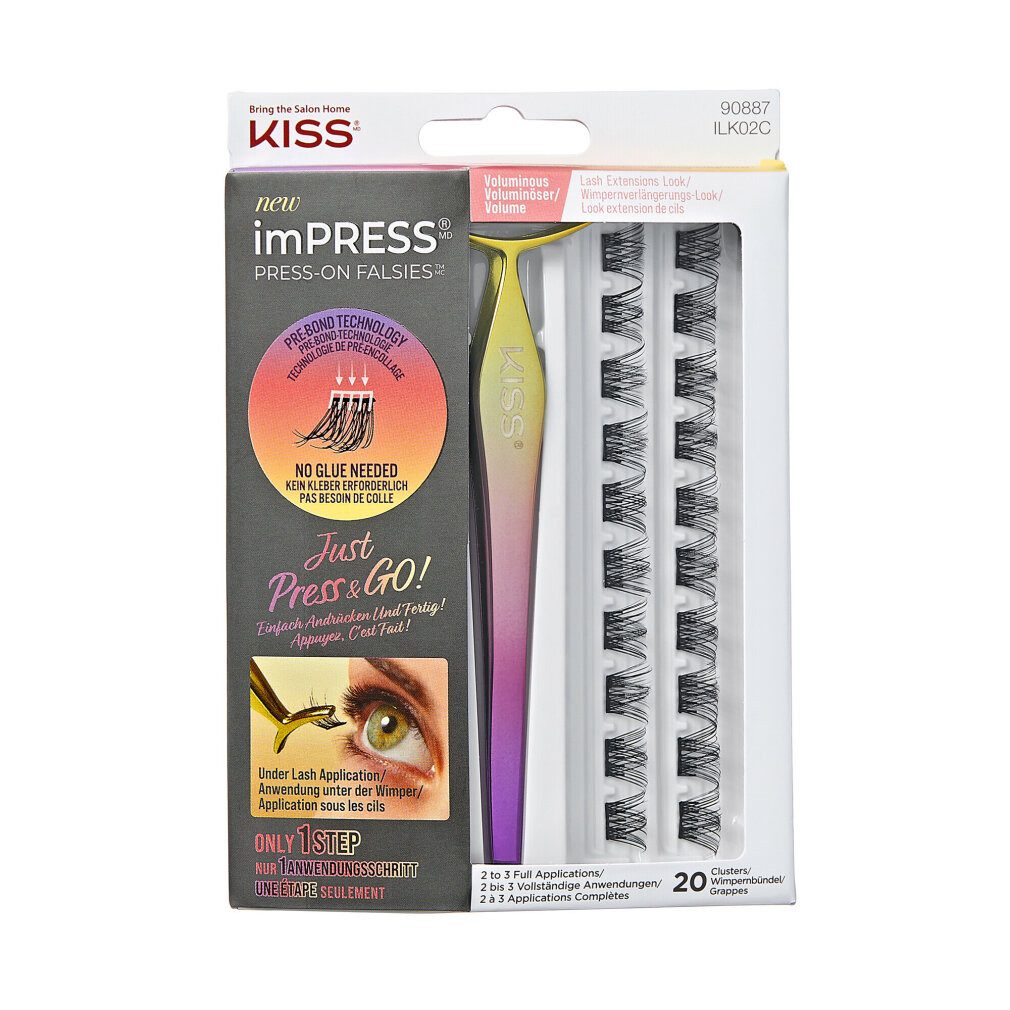 Kiss Einzelwimpern imPRESS Press on Falsies Kit 02 - Voluminous