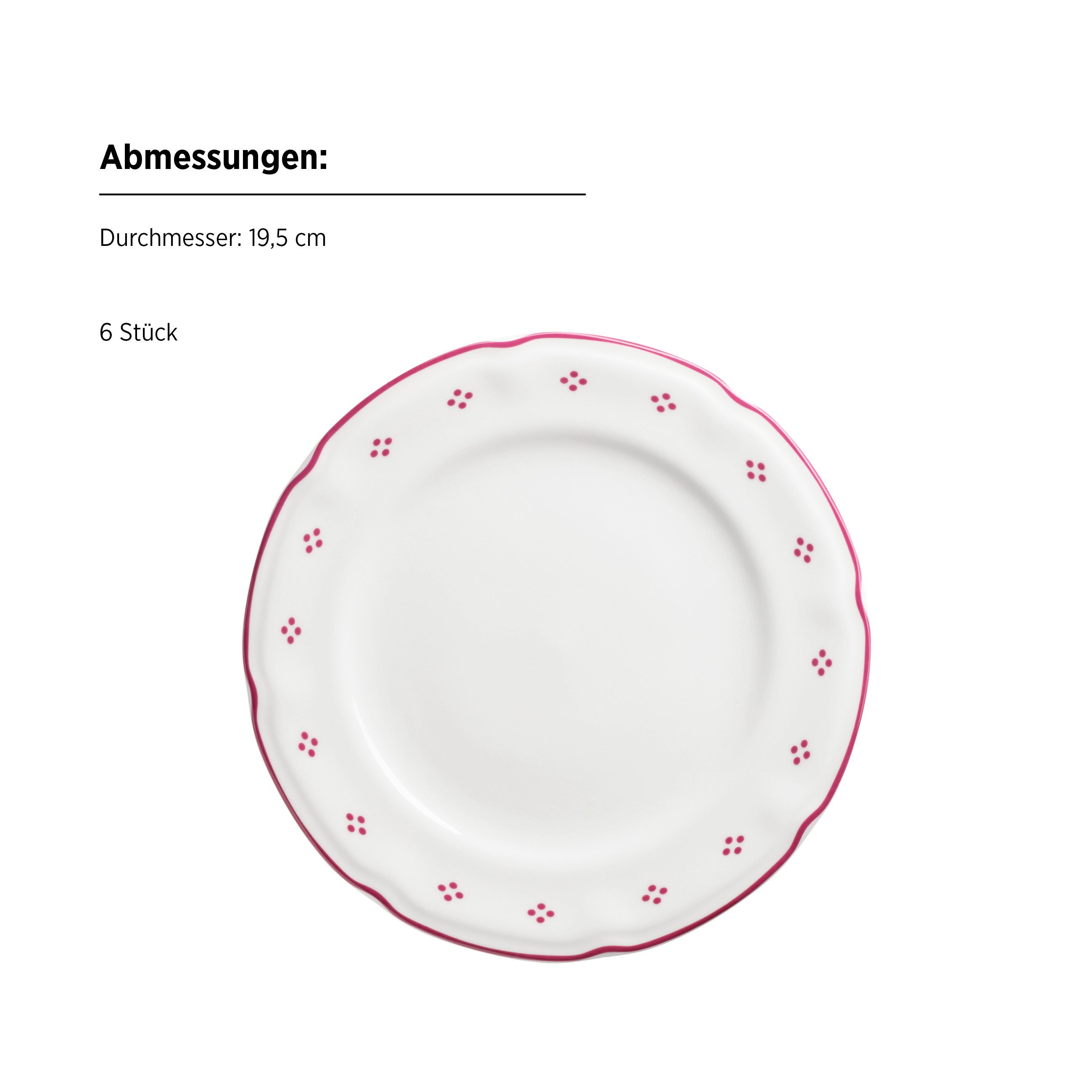 MÄSER Kaffeeservice Lova (18-tlg), 6 Personen, Porzellan