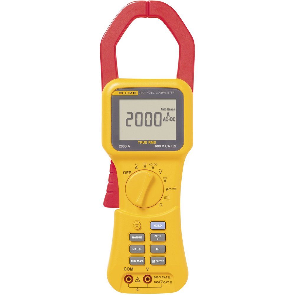 Spannungsprüfer Fluke 355 Stromzange, Hand-Multimeter digital CAT III 1000 V, CAT IV