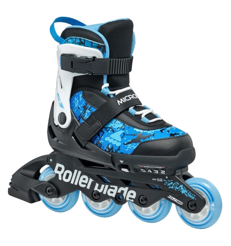 ROLLERBLADE Inlineskates Microblade SL (Rollen: 72mm/80A, Kugellager: SG3) schwarz/himmelwasser