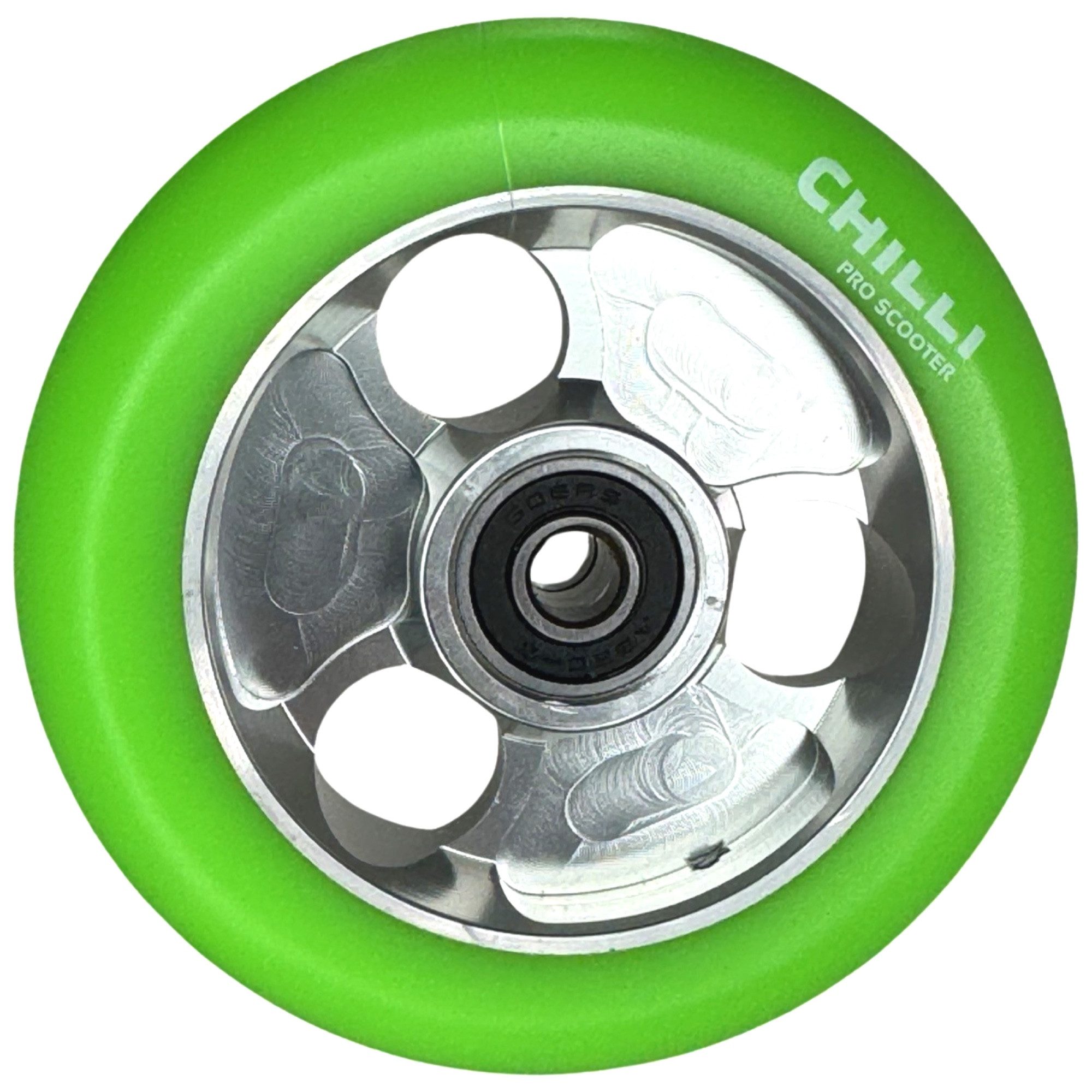Chilli Pro Scooter Stuntscooter Chilli Pro Parabol Stunt-Scooter Alu Ersatzrad Roller Rolle 100mm Grün