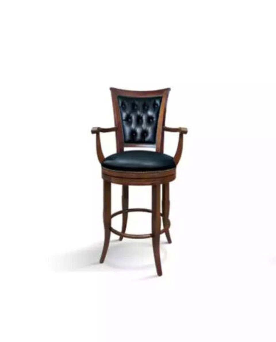 JVmoebel Barhocker Klassisch Barhocker Stuhl Kunstleder Möbel Chesterfield Polster (1 St., Barhocker), Made in Italy