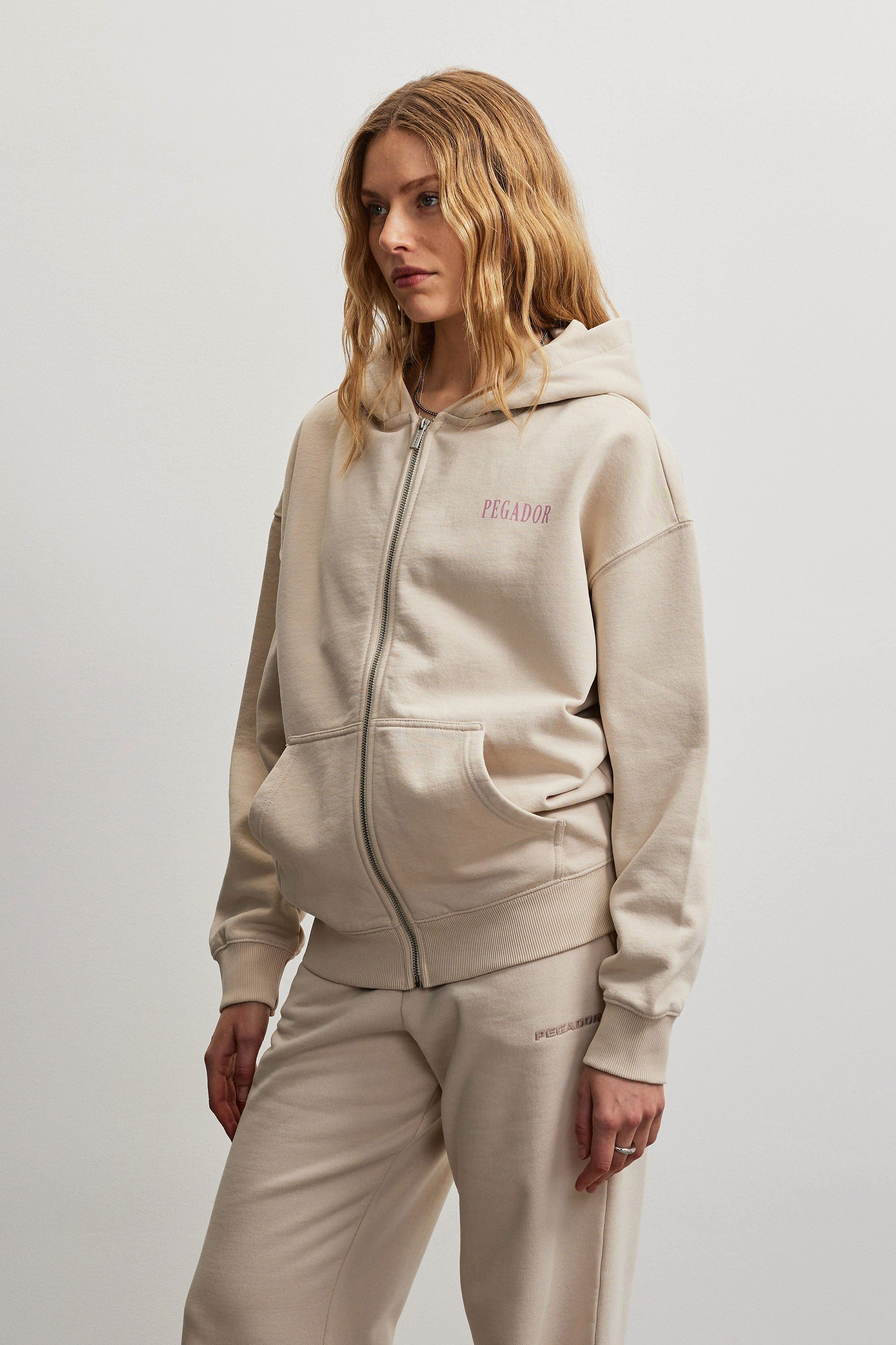 PEGADOR Sweatjacke OLARGUES OVERSIZED SWEATJACKET