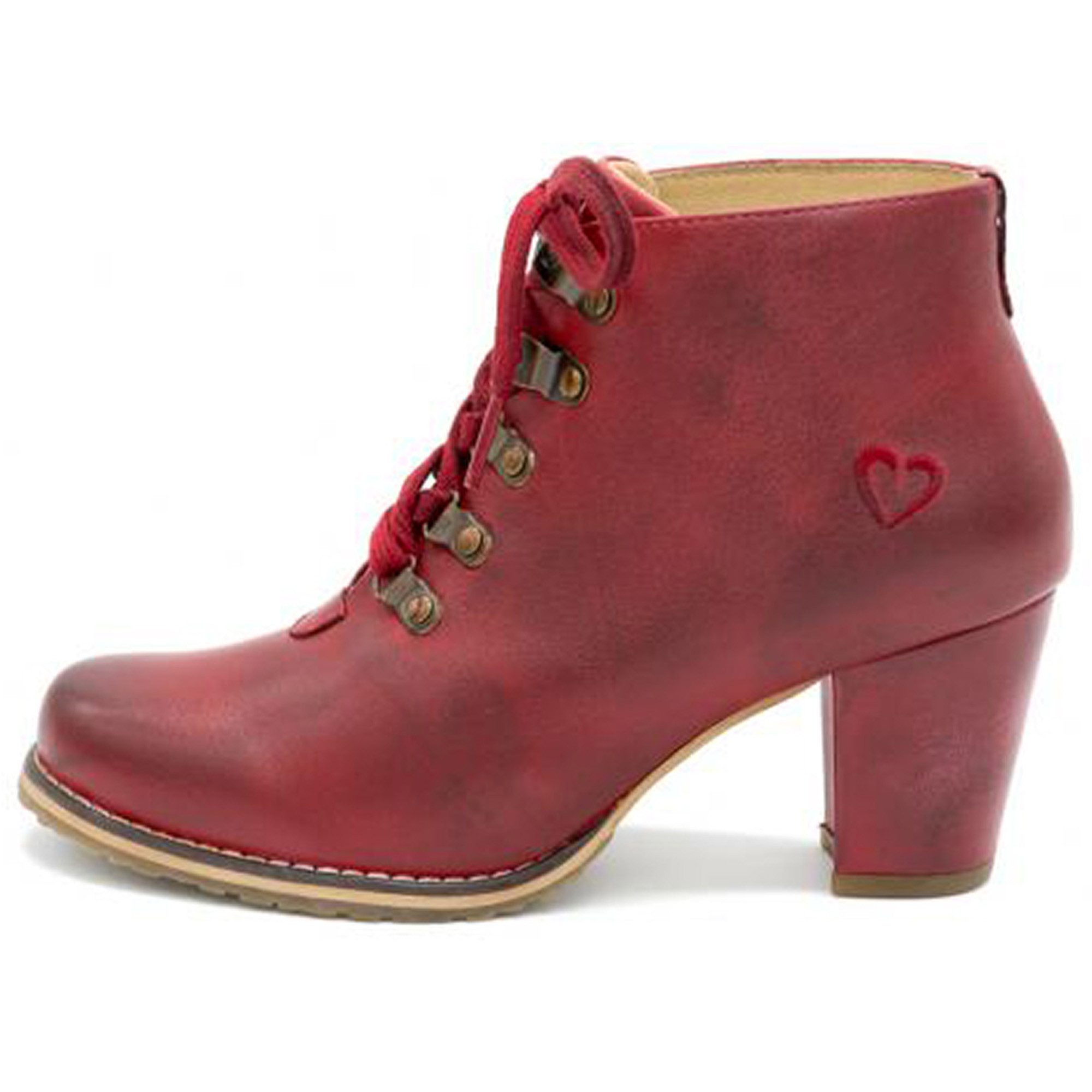 Spieth & Wensky 482-D Irmtraud Rot Sneaker Trachtenschuhe Damen Trachtenstiefel Tanja 482-D Ziegenleder Rot
