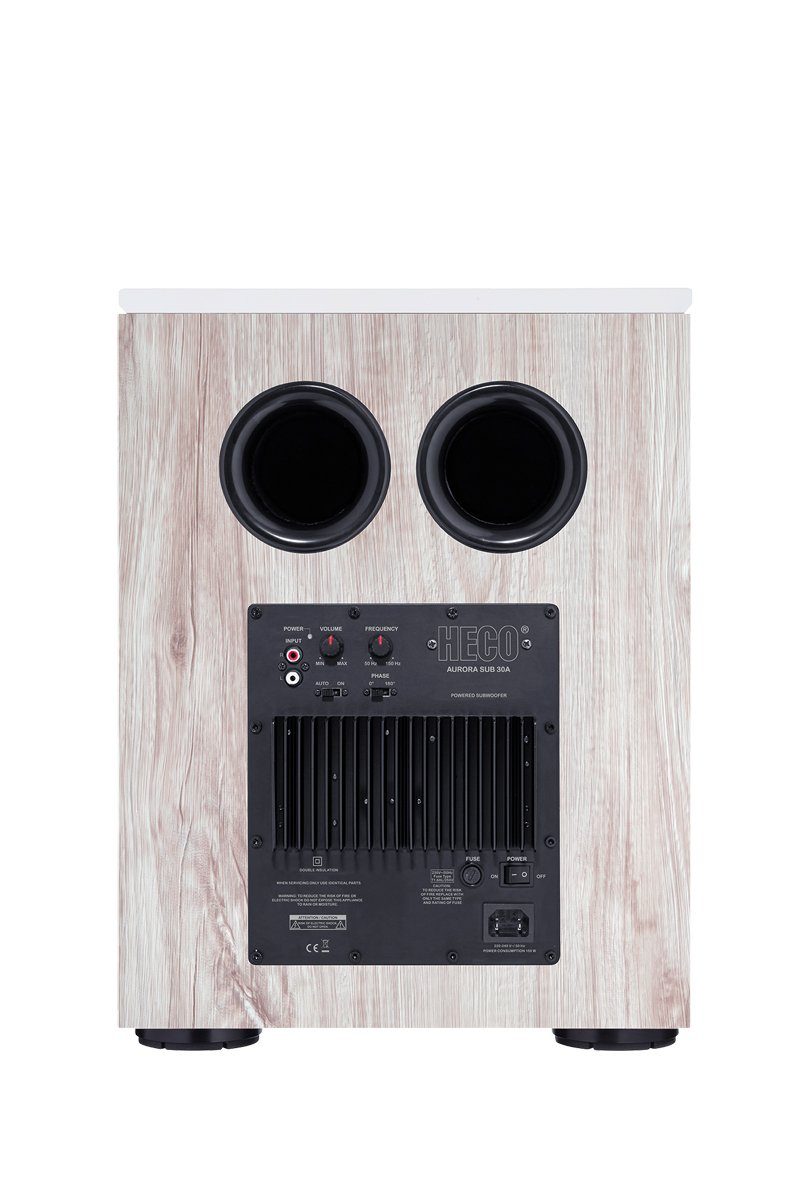 Heco Aurora Sub 30A weiss Subwoofer (keine, 250.0 W)