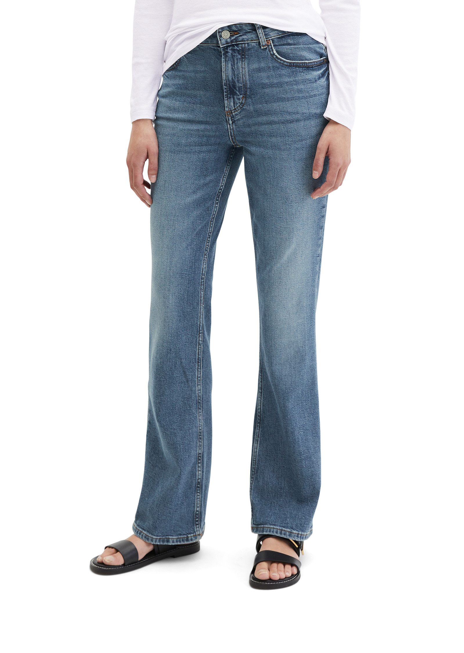 Marc O'Polo Schlagjeans aus Organic-Cotton-Mix-Stretch günstig online kaufen