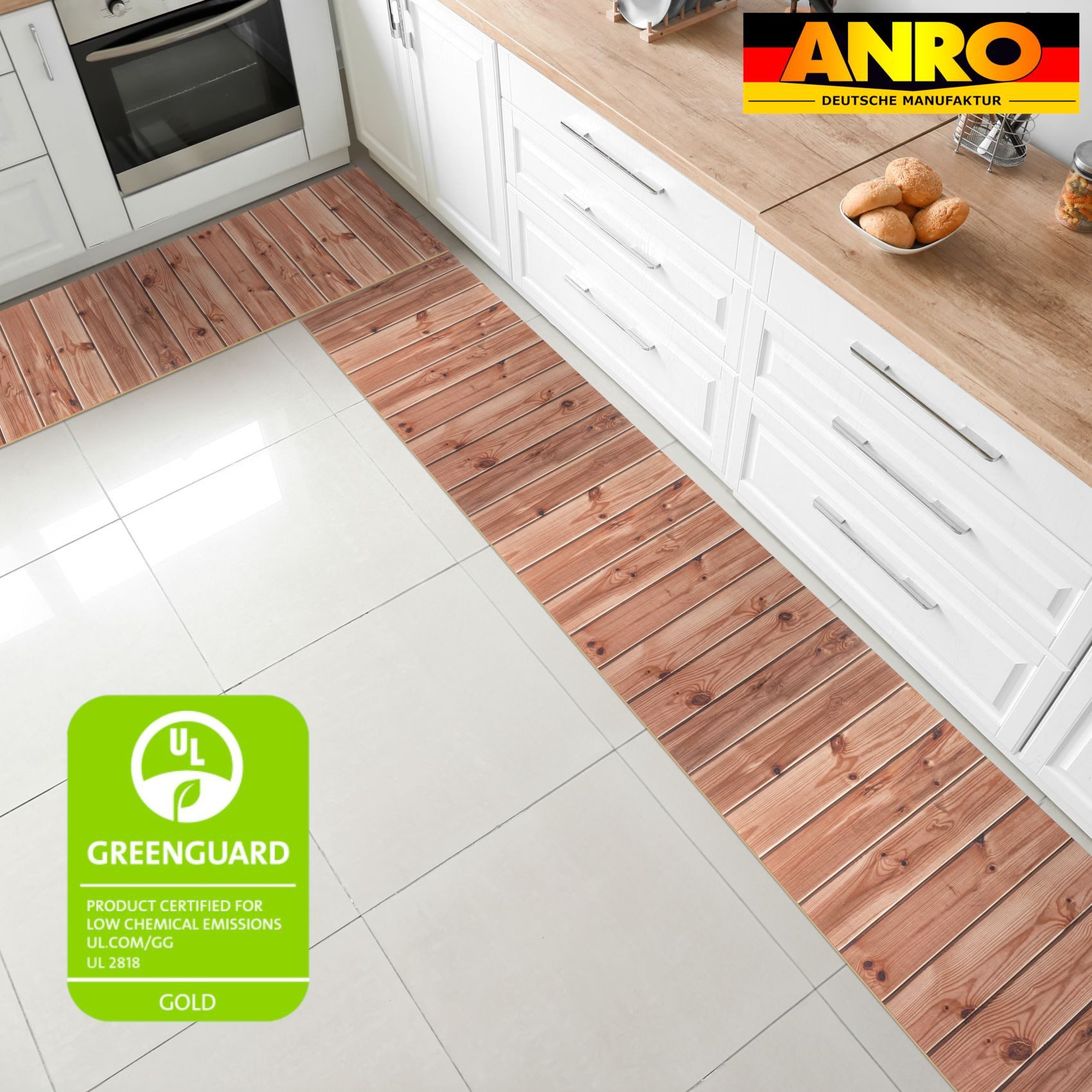 ANRO Küchenläufer ATLANTA Läufer Flurläufer Teppichläufer, Eckig, Bodenläuf günstig online kaufen