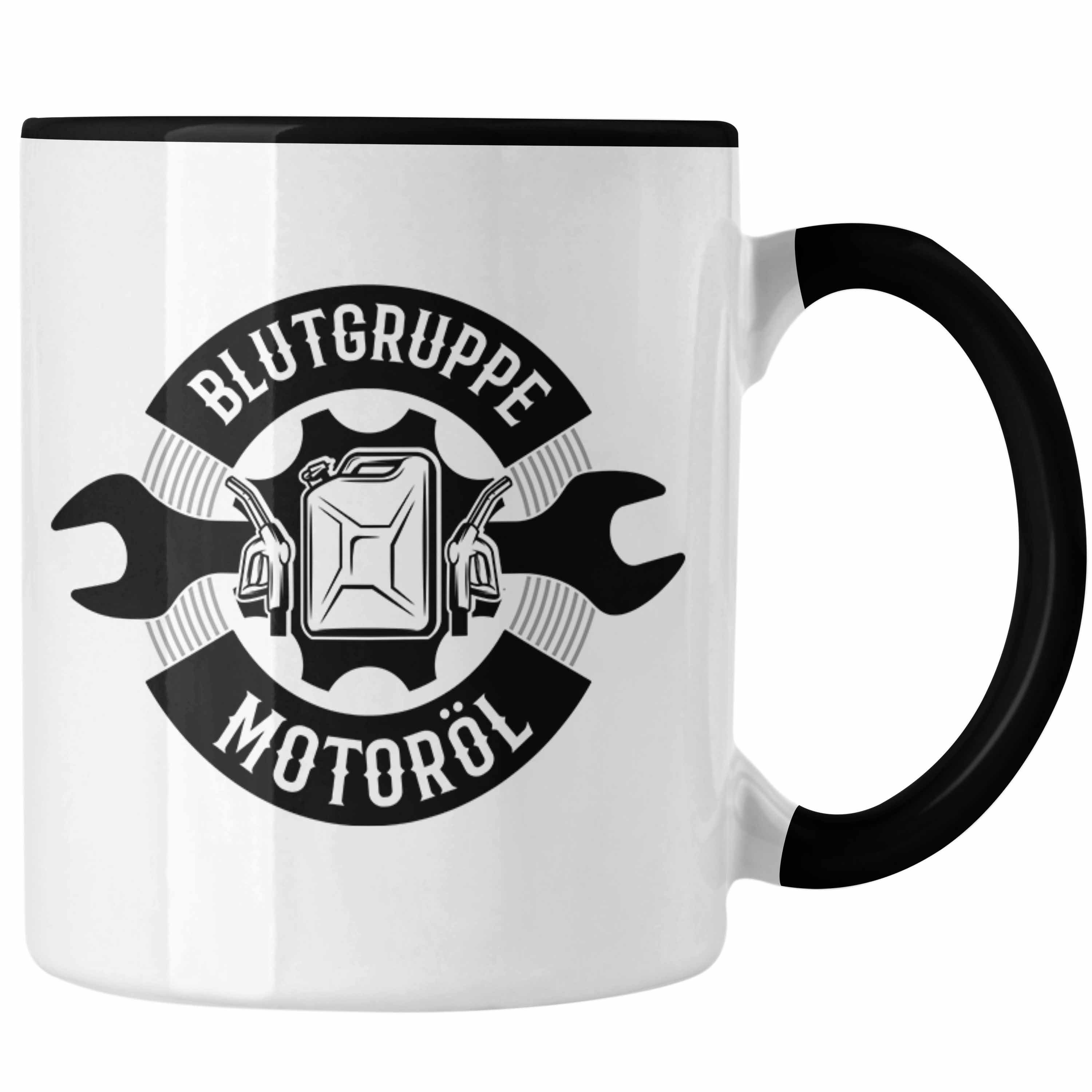 Trendation Tasse KFZ Mechaniker Tasse Geschenk Spruch Männer KFZ Mechatroniker Geschenk Schwarz