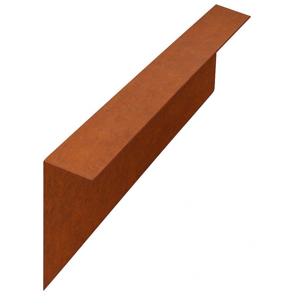 Schneckenzaun Schneckenzaun Komplettset Cortenstahl 1x Seitenelement 0,5 Meter