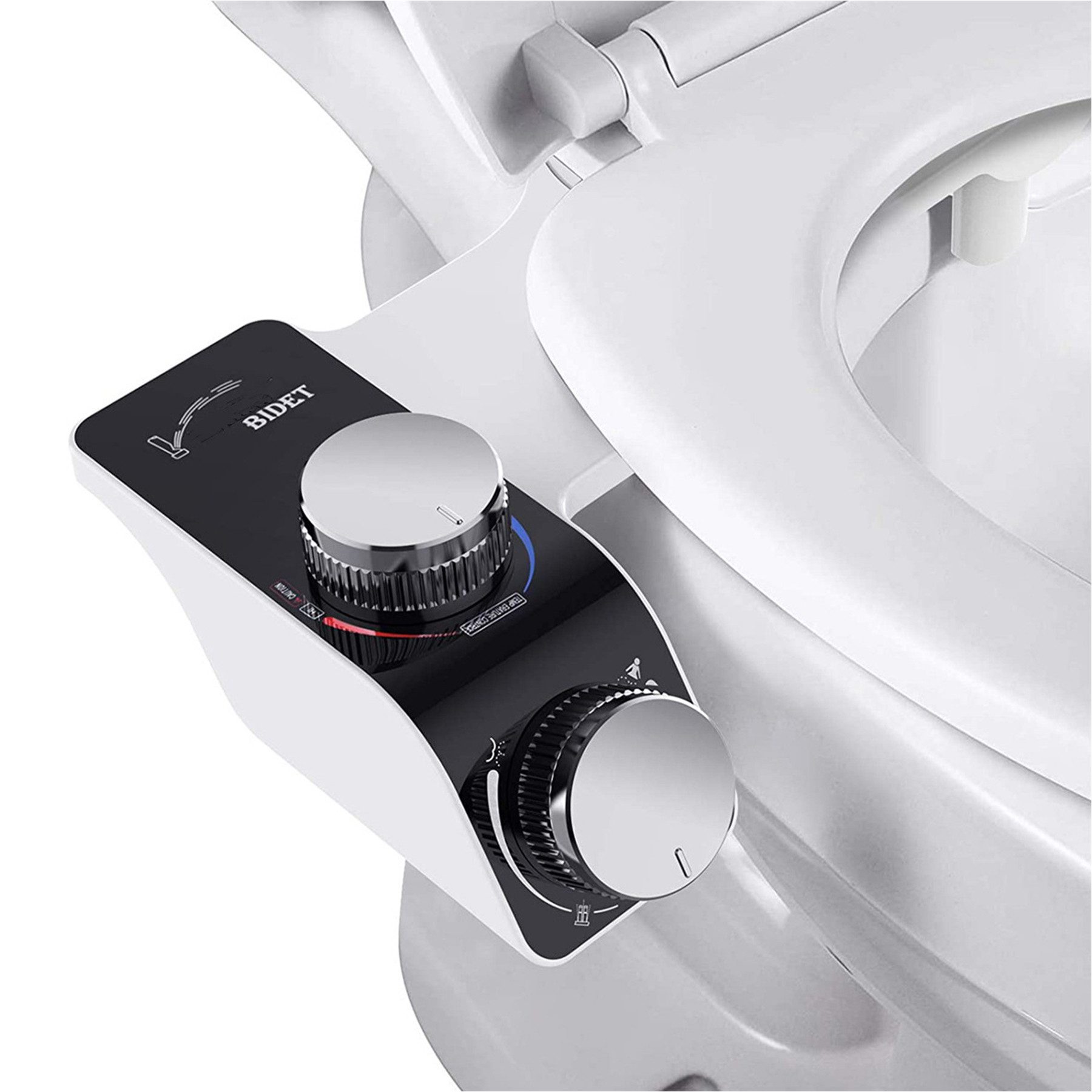 Mutig Bidet Bidet Aufsatz, Bidet Dusch-WC, Bidetarmatur (ohne Strom), Cold/Heiß Water Bidet-Einsatz Selbstreinigende düsen Abgang