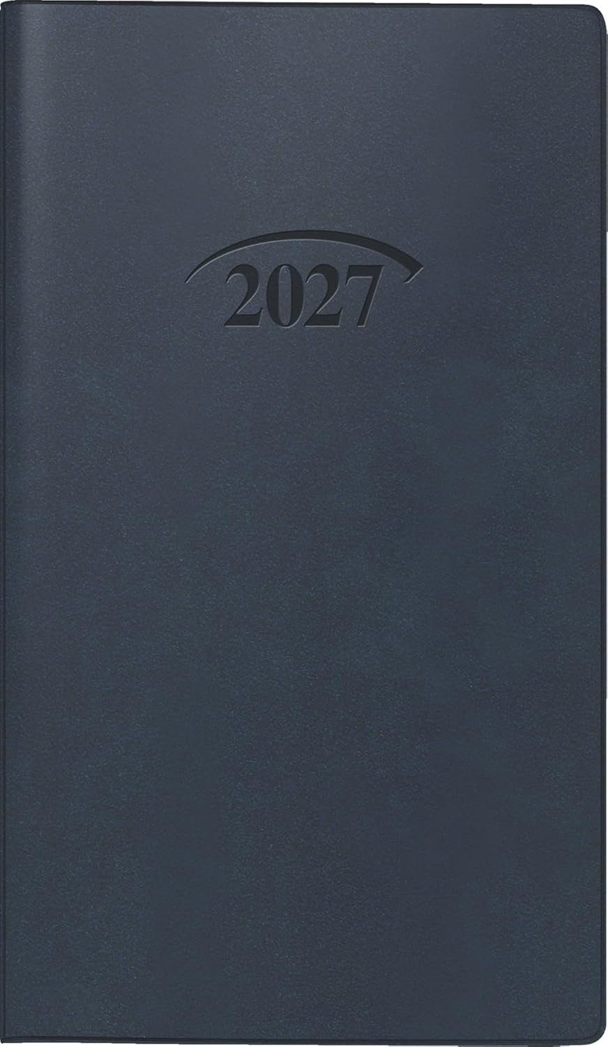 BRUNNEN Taschenkalender BRUNNEN Taschenkalender Mod. 751 2027, A6, Kunststoff, dunkelblau