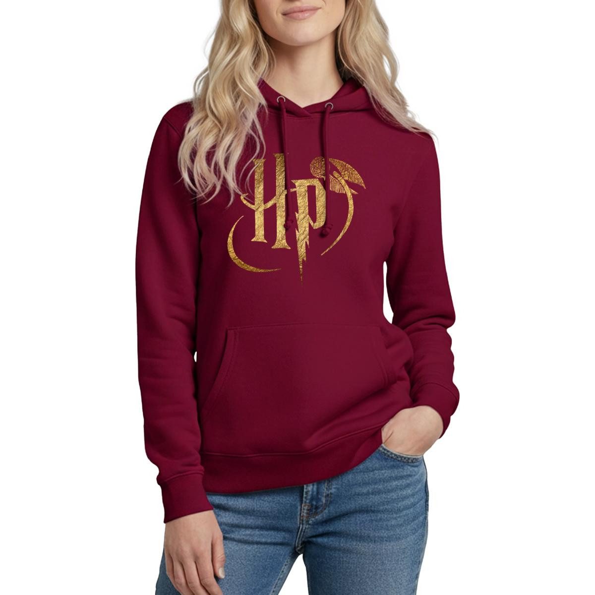 Spreadshirt Hoodie Harry Potter HP Logo Damen Hoodie (1-tlg)