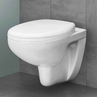 Grohe Tiefspül-WC »Bau Keramik«, wandhängend, spülrandlos