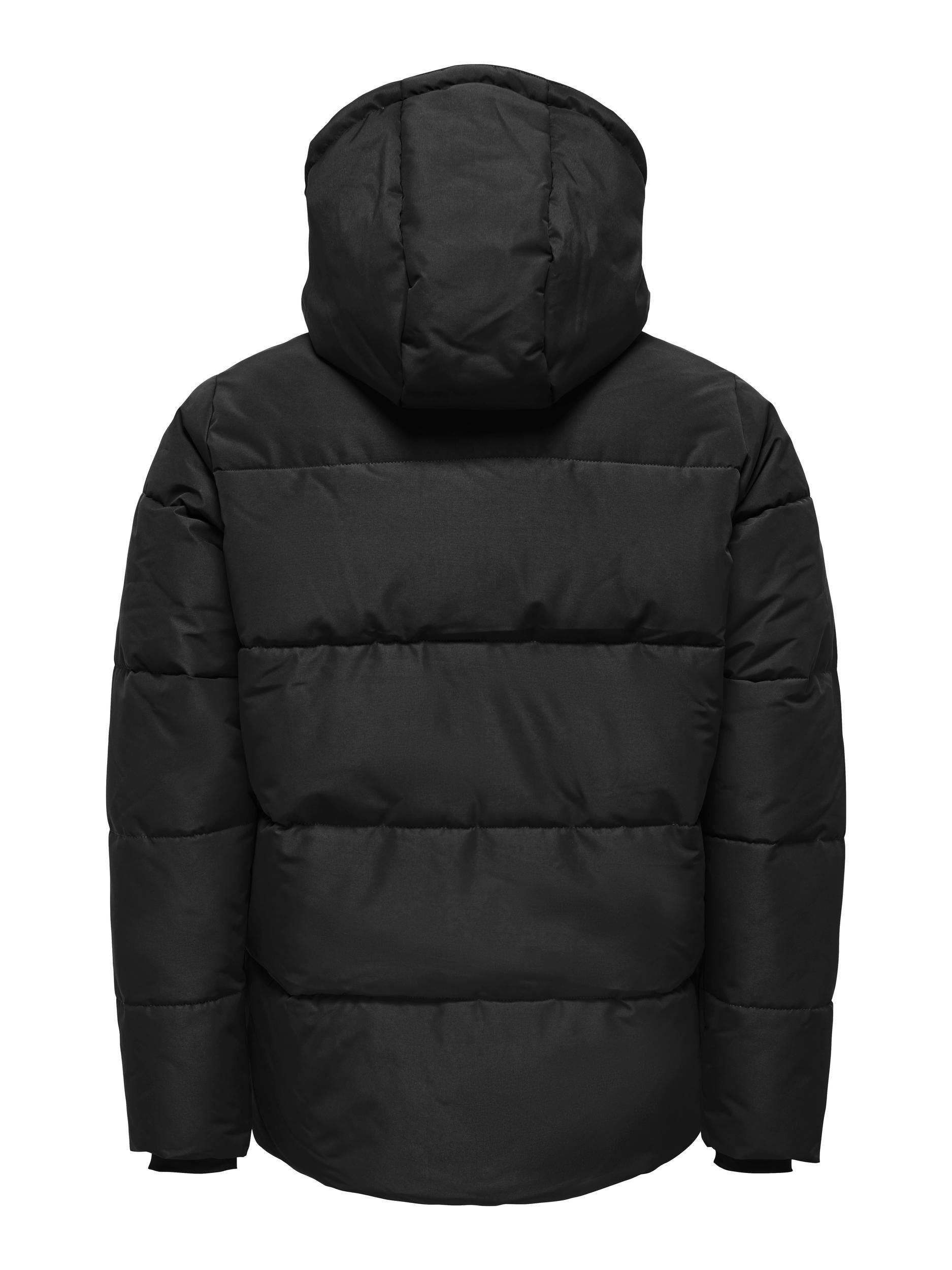 QUILTED SONS ONSCARL NOOS & OTW Black LIFE JACKET ONLY Steppjacke