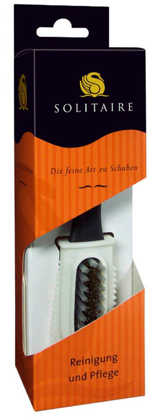 Solitaire Schuhputzbürste Kombibürste mit Messingborsten im Karton, (1-tlg)