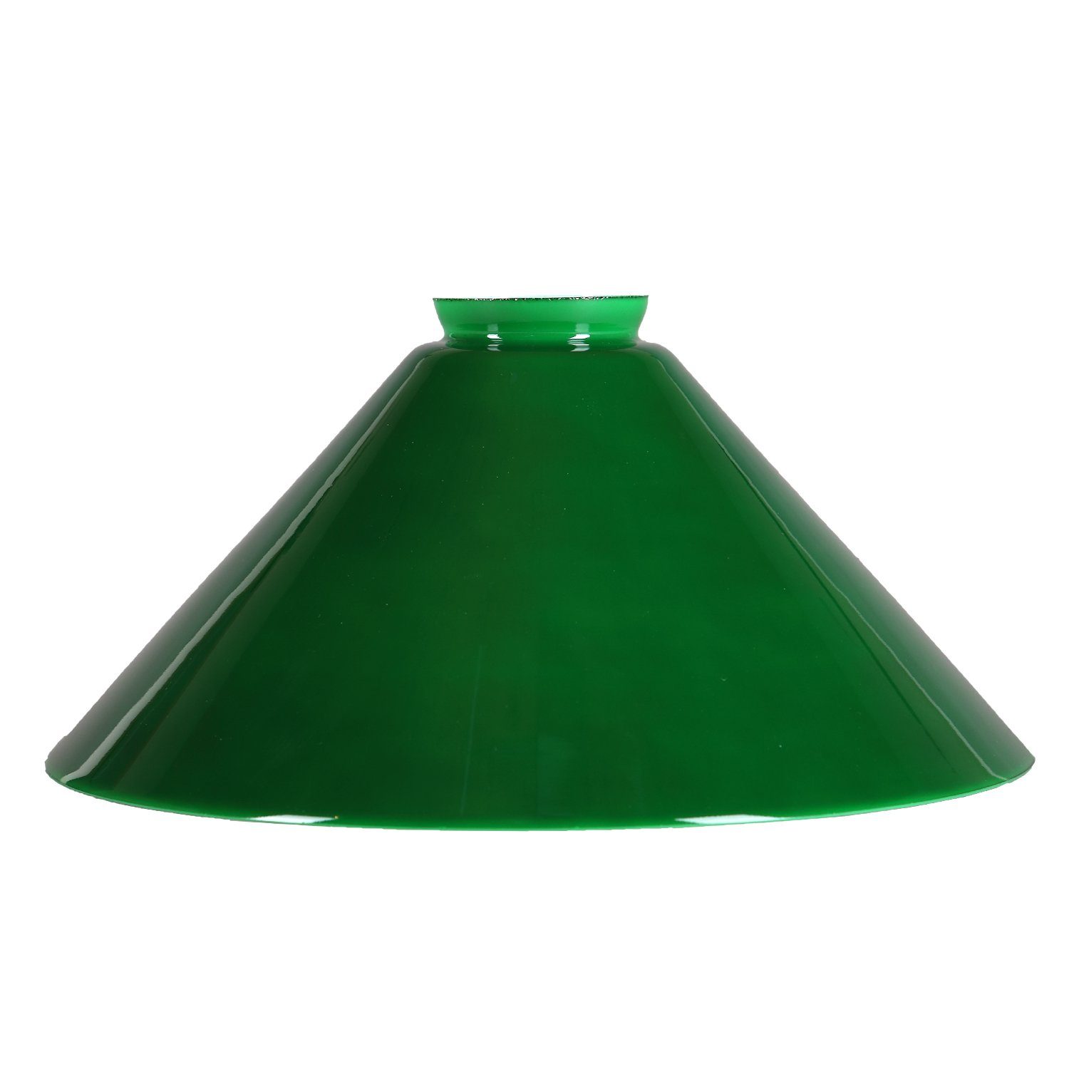 Home4Living Lampenschirm Schusterschirm Lampenglas Grün Ø 256mm E27 geeignet, Dekorativ