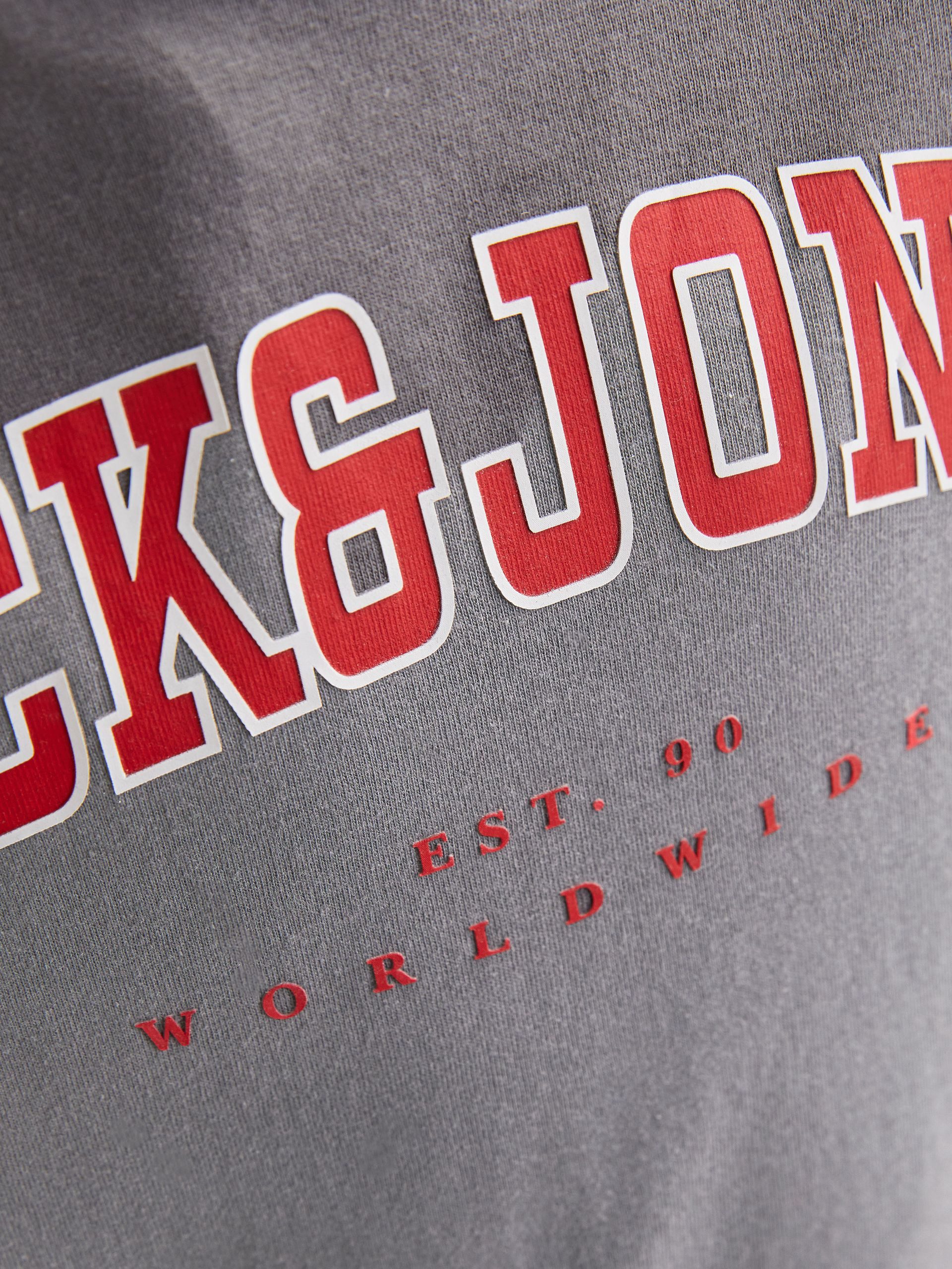 Jack & Jones Junior T-Shirt JJECALEB VARSITY TEE S/S O-NECK JNR