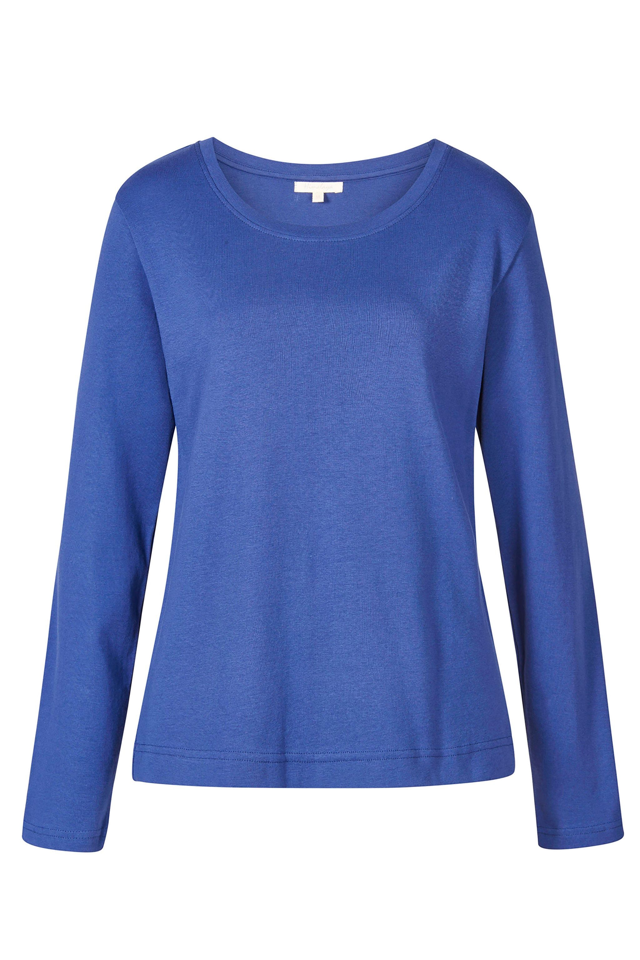 Himalaya Clothing Langarmshirt Basic Damen Shirt langarm "Alma" aus Feinrip günstig online kaufen