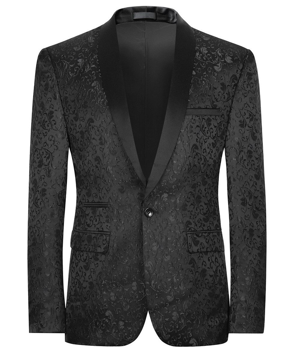 Allthemen Smokingsakko Herren Sakko Bunt Jacquard günstig online kaufen