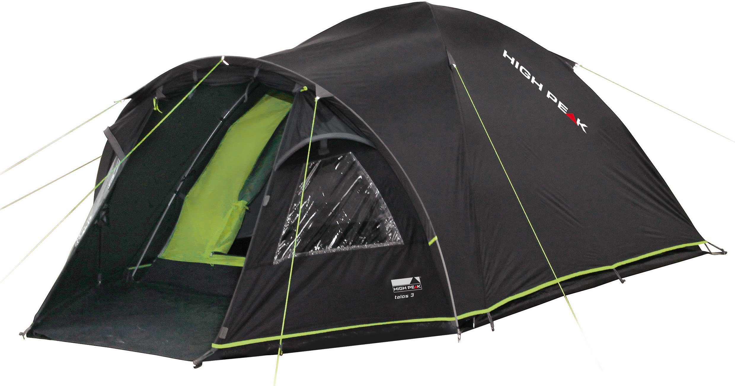High Peak Kuppelzelt Talos 3, Personen: 3 (Set, mit Transporttasche)