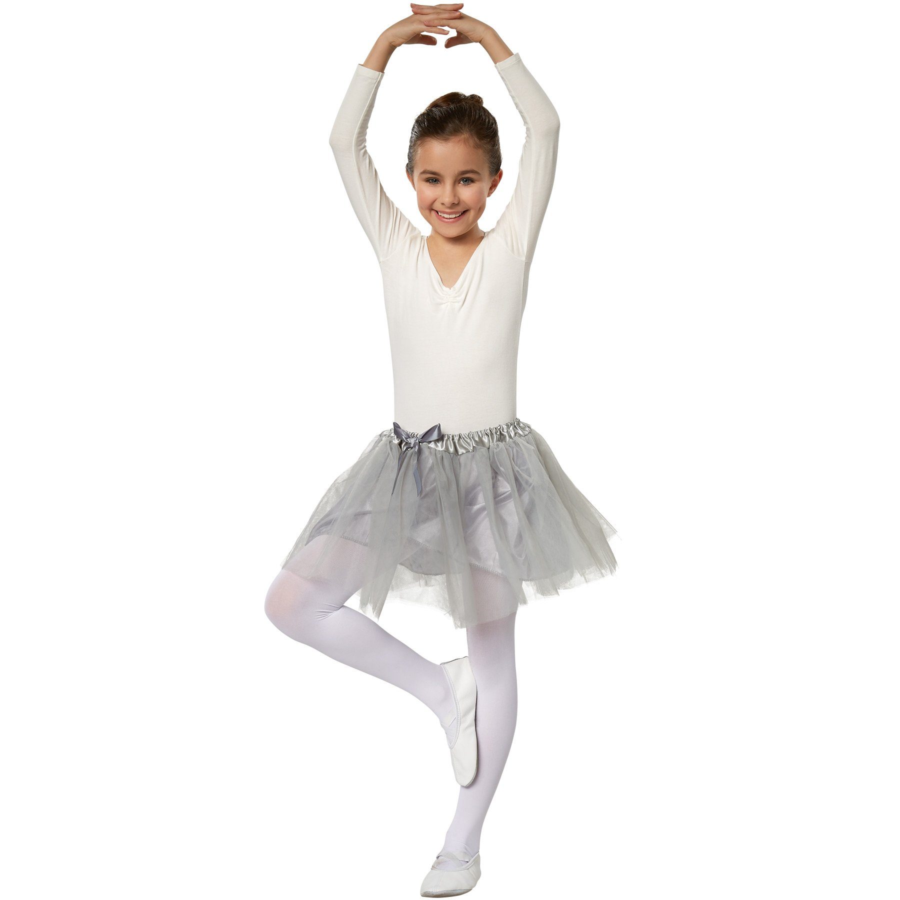 dressforfun Tüllrock Kinder Tutu grau