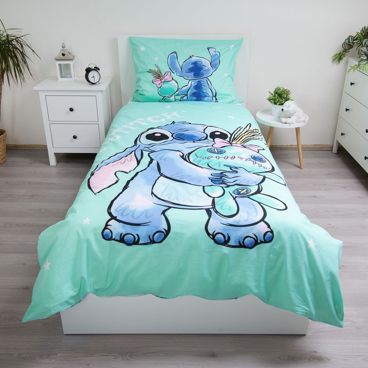 Lilo & Stitch Bettwäsche Wendebettwäsche Lilo & Stitch "Buddies" 140x200 cm günstig online kaufen