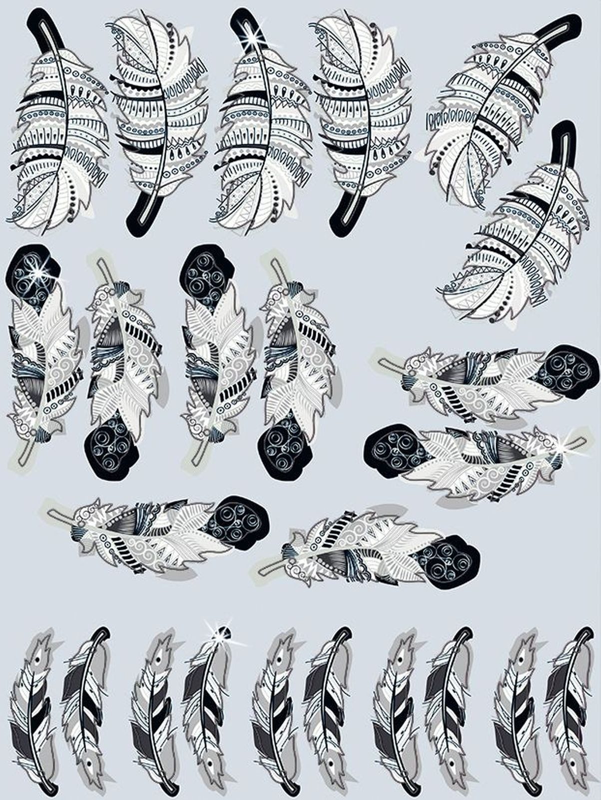 Ursus - Ludwig Bähr Papierdekoration Deko-Set Traumfänger schwarz/silber