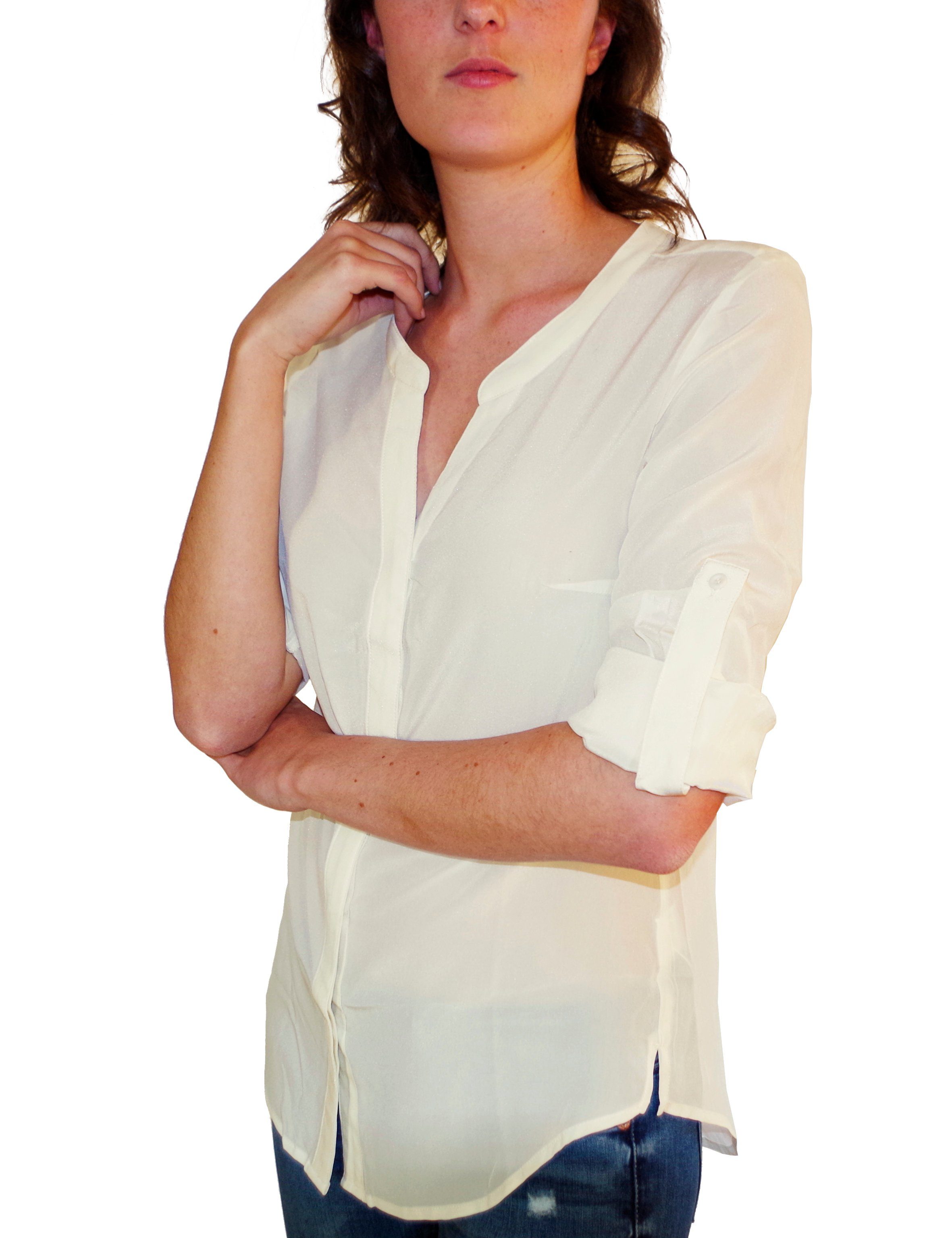 Posh Gear Seidenbluse Damen Bluse Camicetta aus 100% Seide