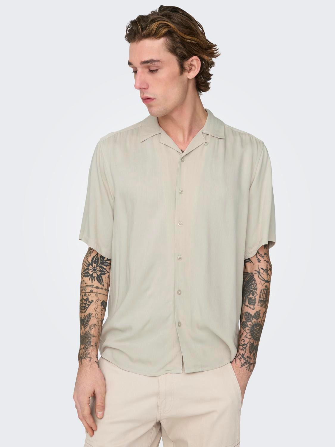 ONLY & SONS Kurzarmhemd ONSDASH LIFE REG VISC RES SS SHIRT günstig online kaufen